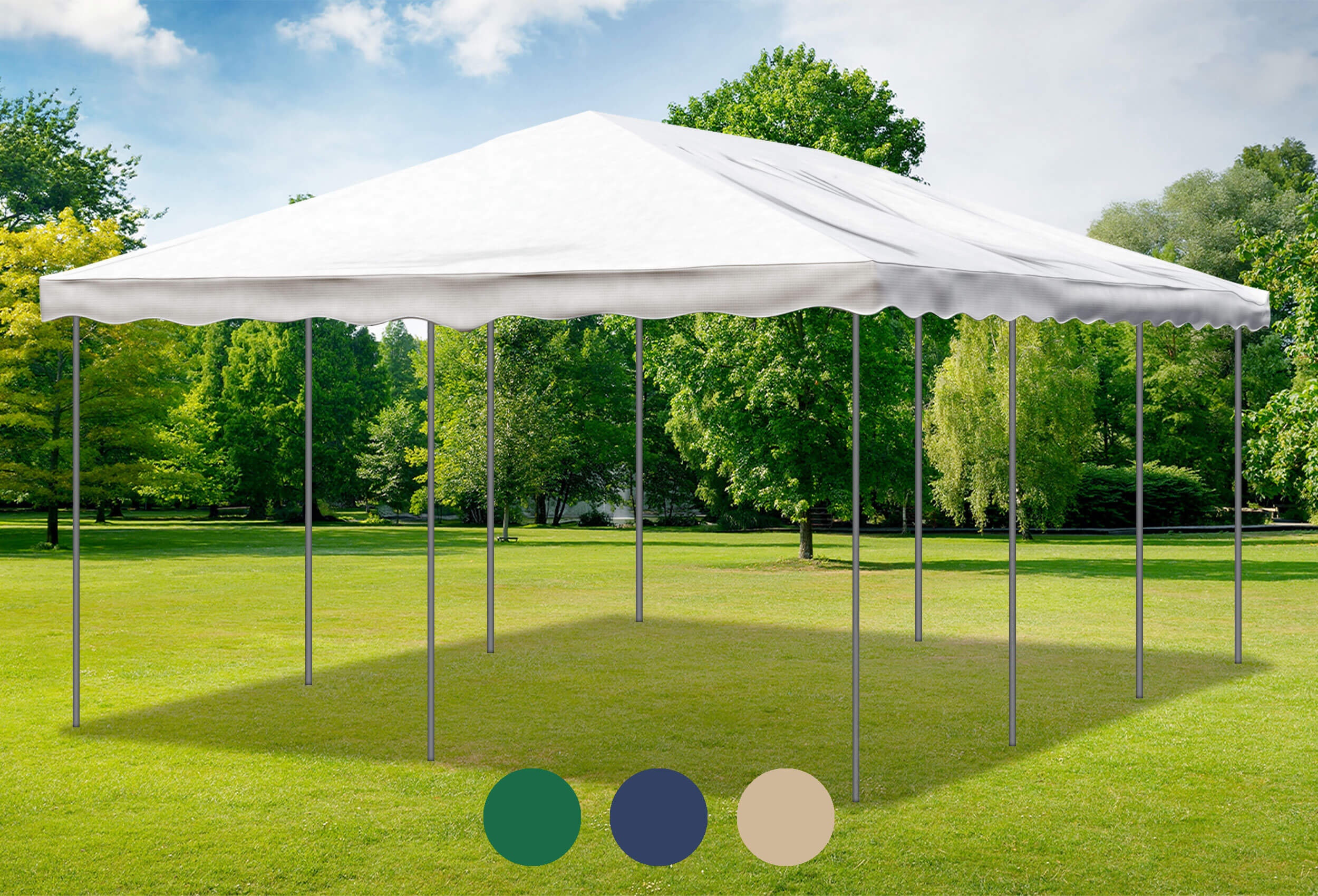 Braunes Ersatzdach für die Deluxe Serie 4m x 6m