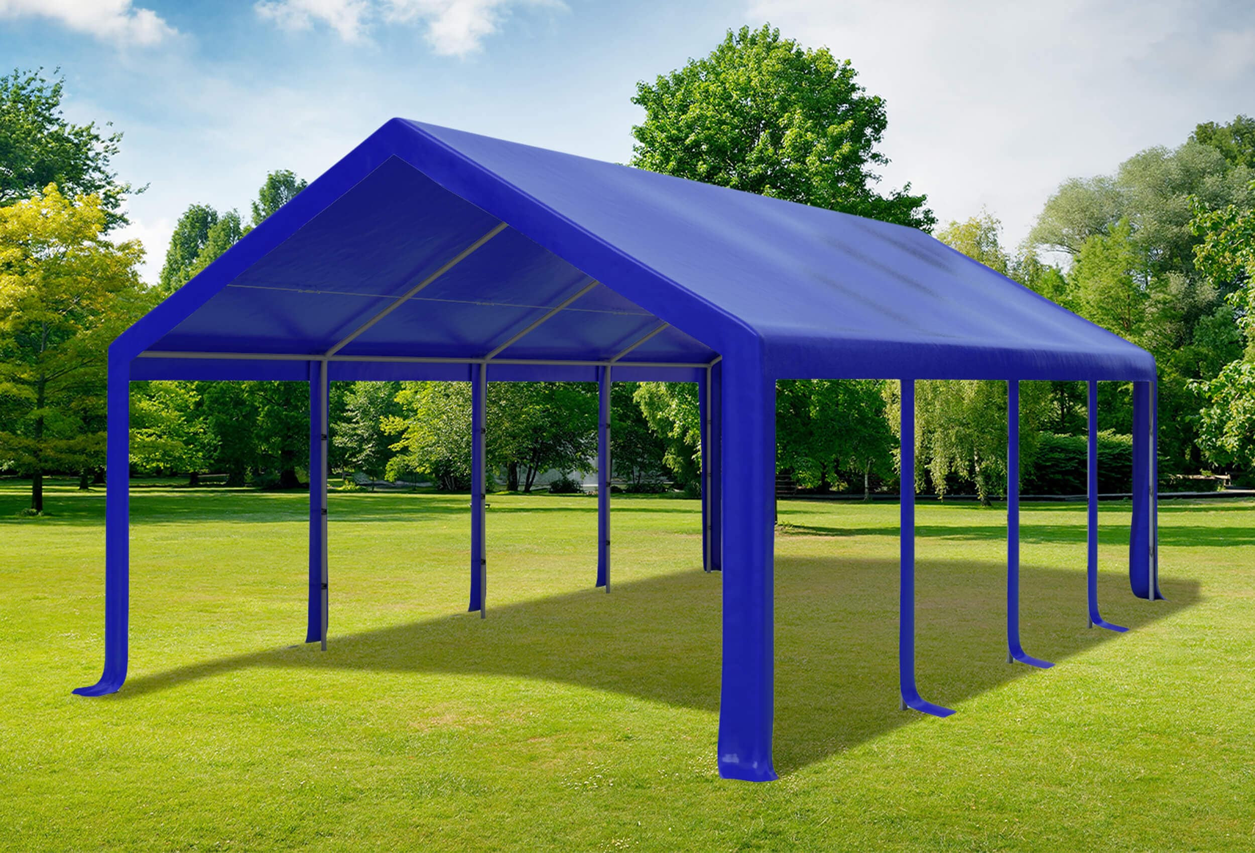 4x8 m Dachplane PVC inkl. Zubehör, 7 Farben