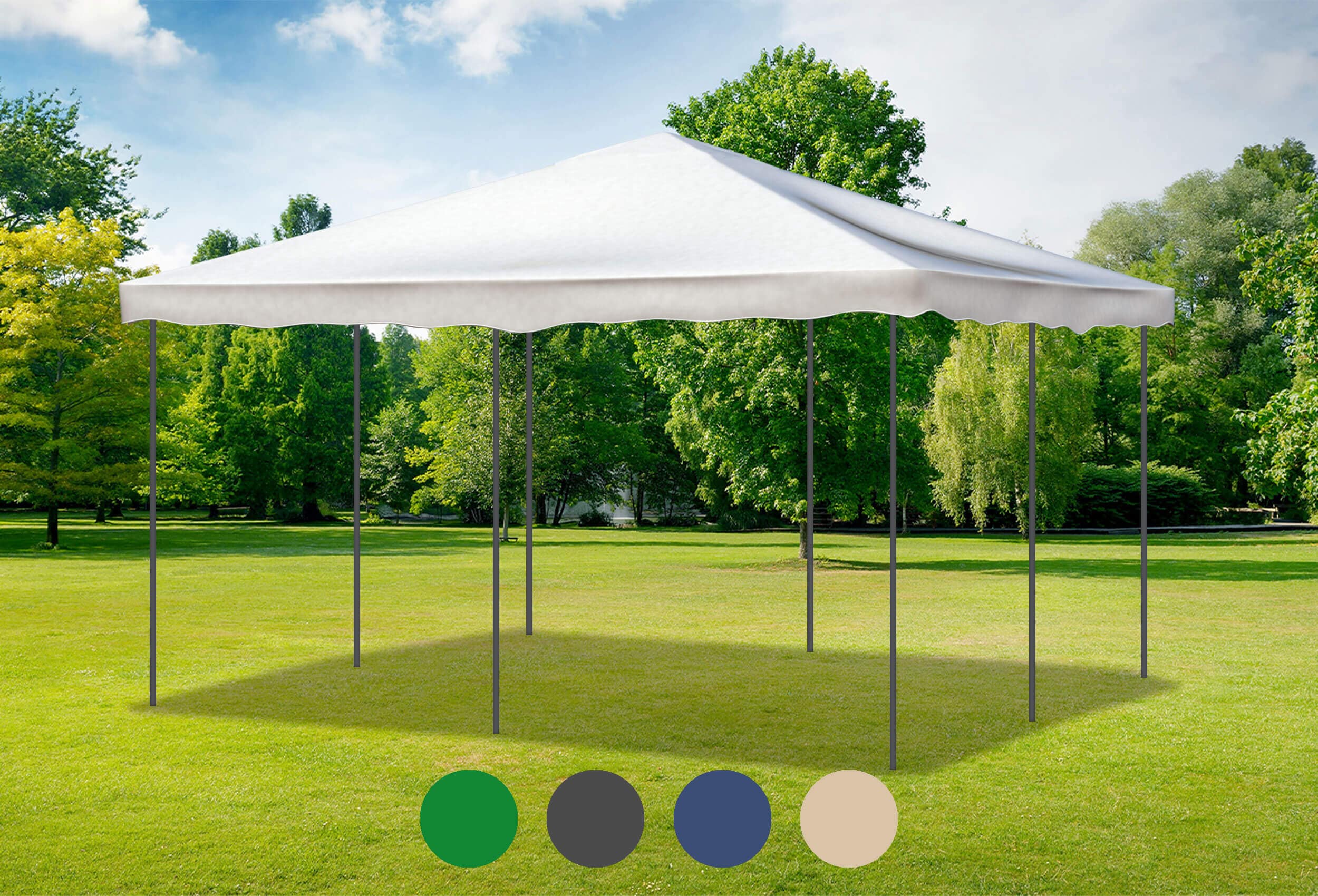 Weißes Ersatzdach für die Deluxe Serie 4m x 4m