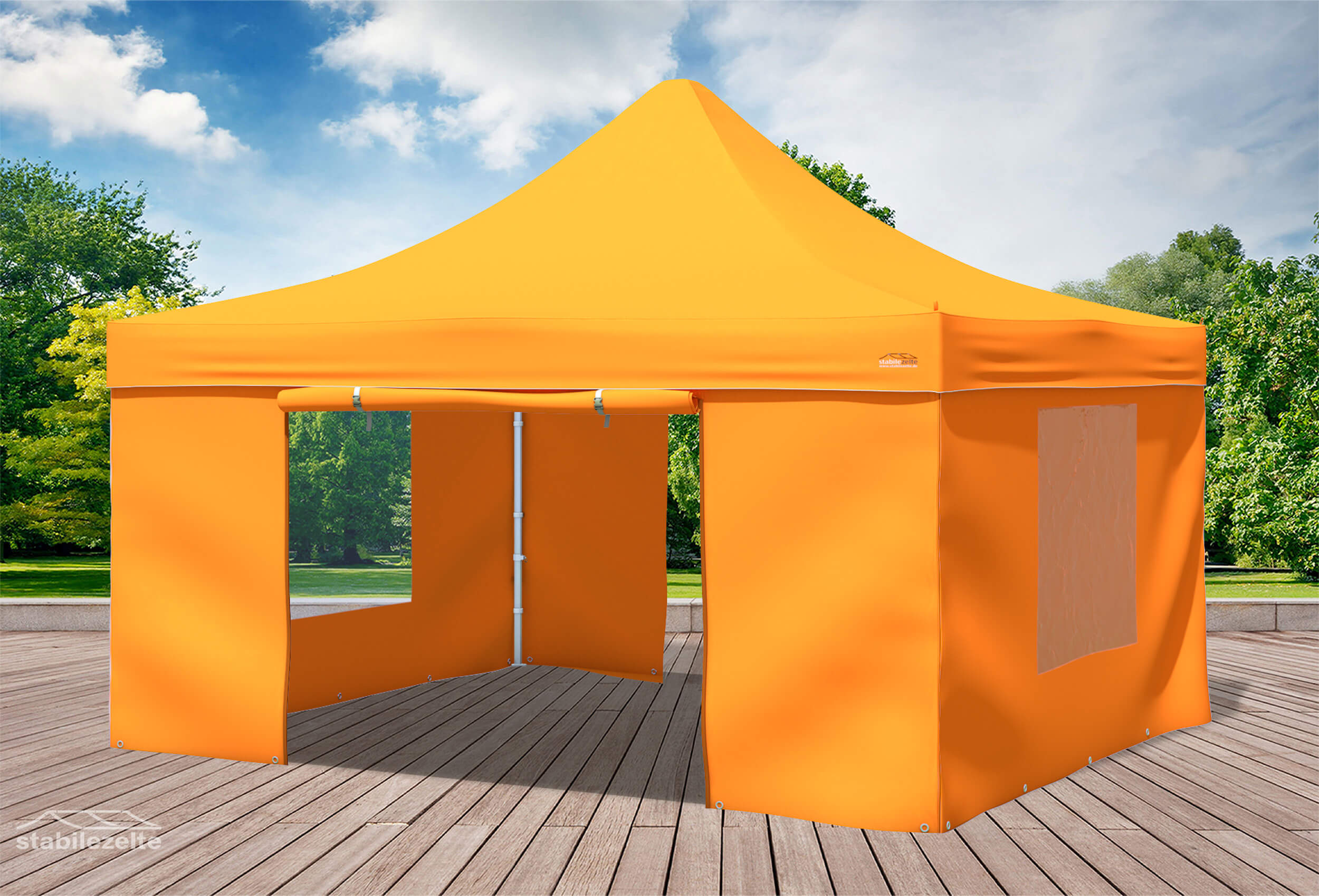 4x4 m Faltpavillon, Orange