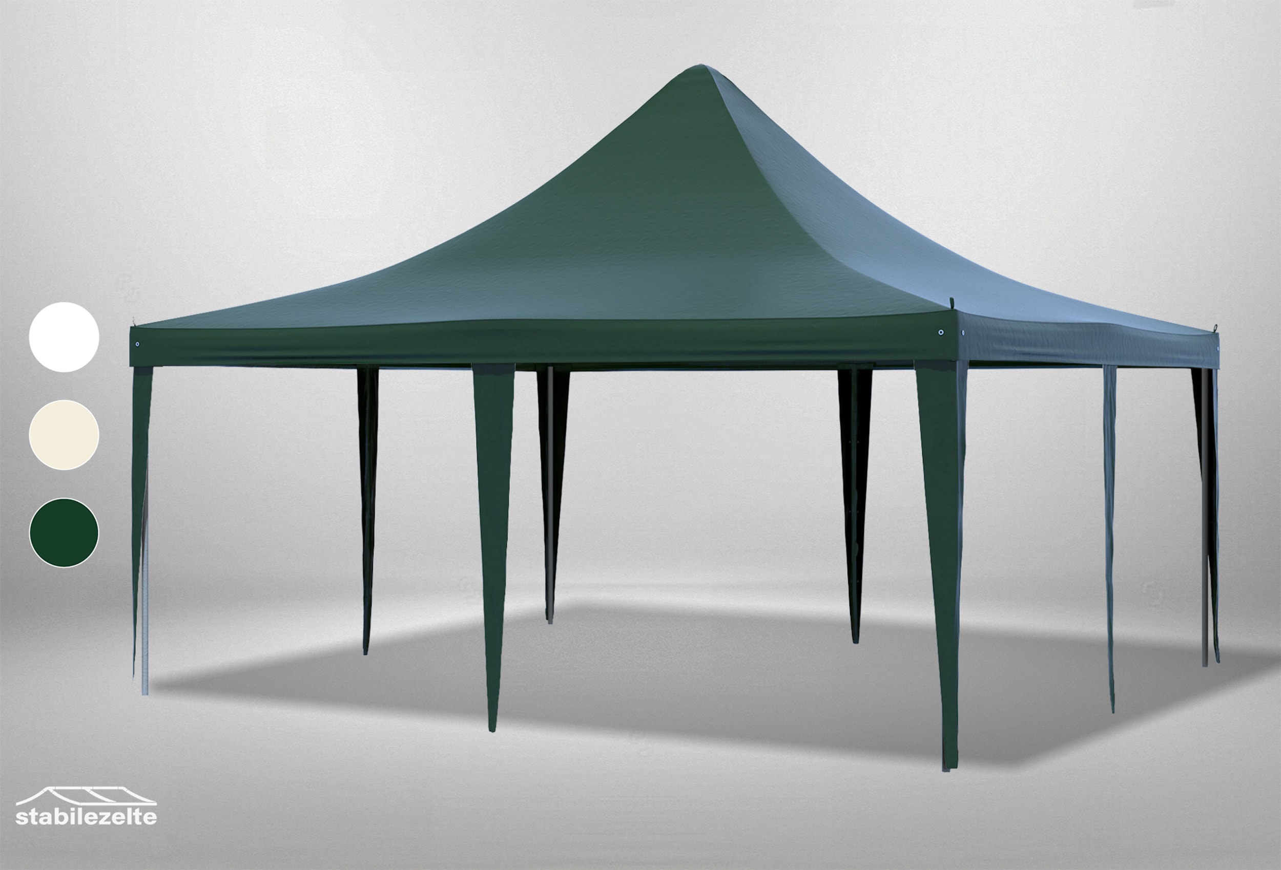 5x5 m Dachplane Arabica PVC inkl. Zubehör, 3 Farben