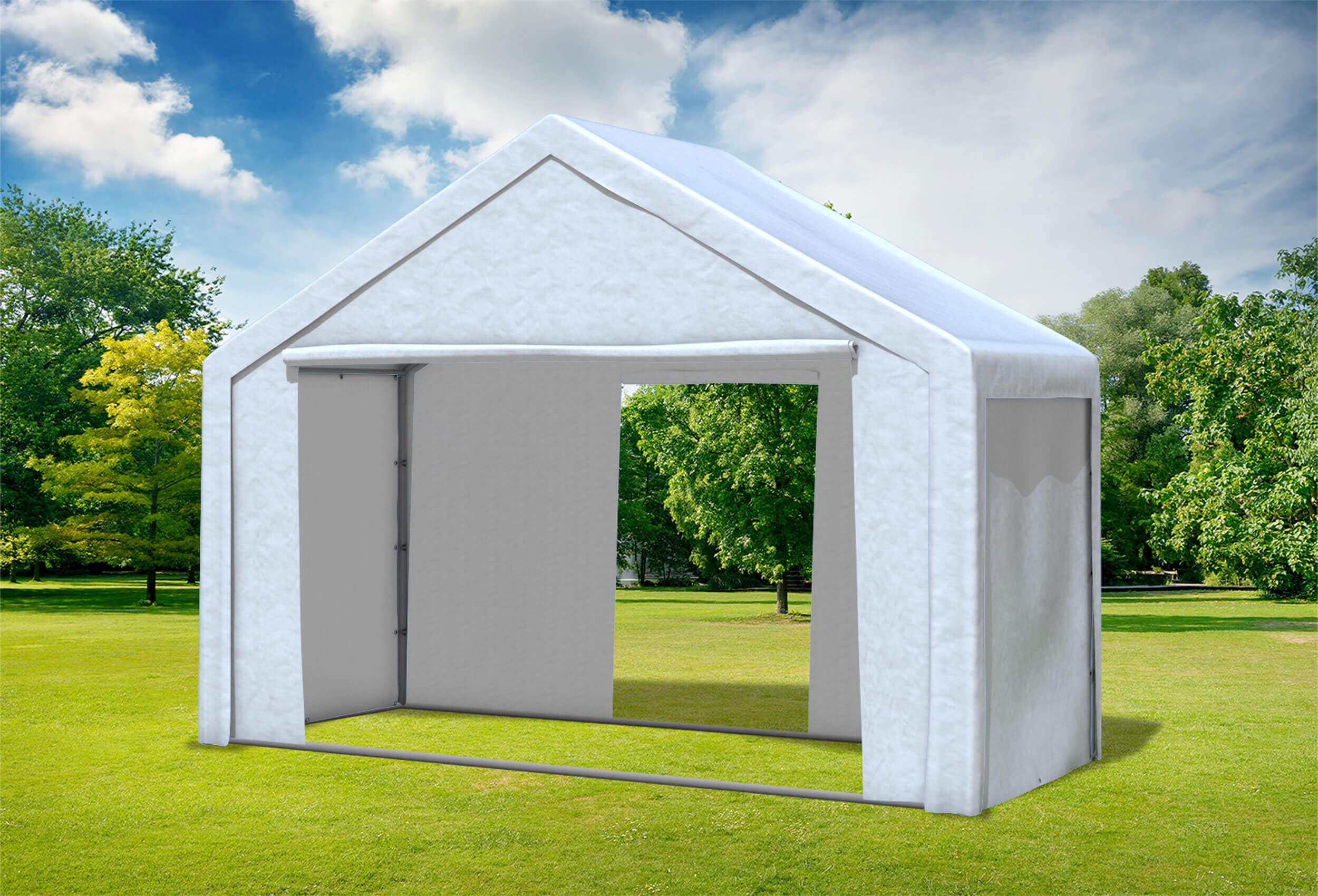 4x2 m Partyzelt, PE weiß