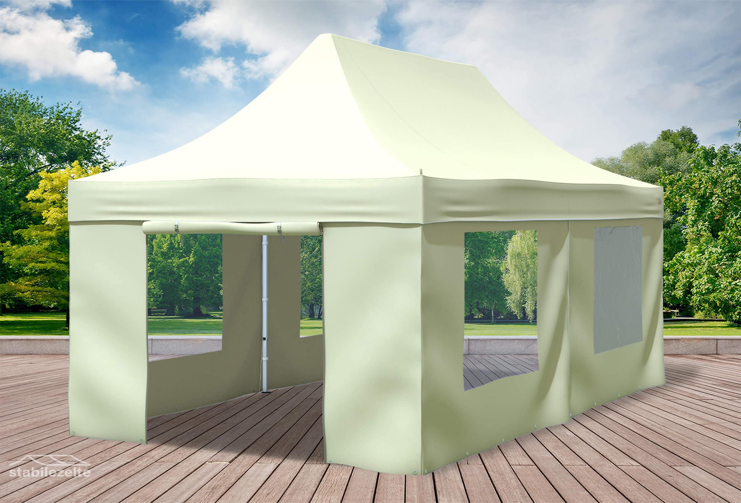 3x6 m Faltpavillon, Beige