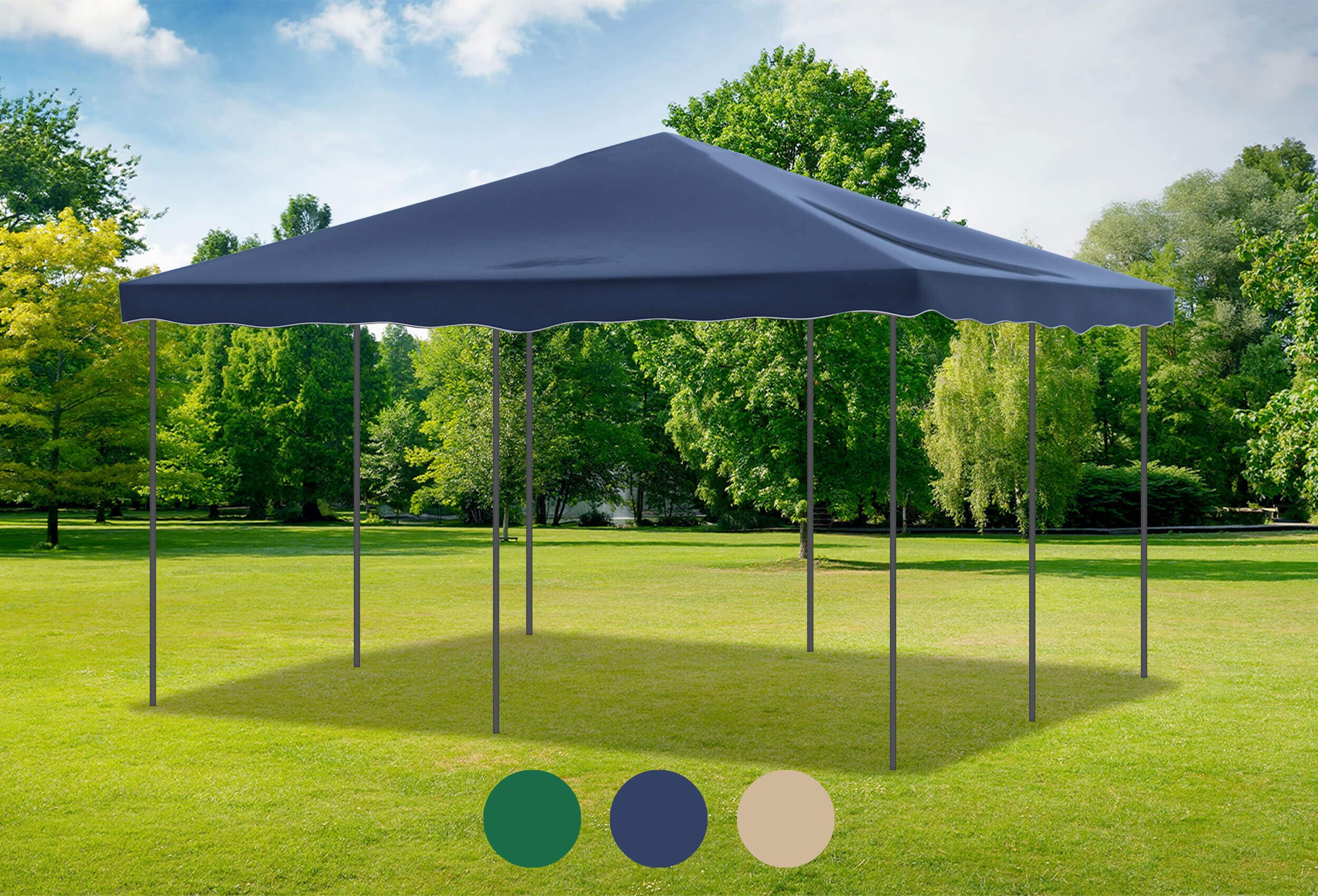 Blaues Ersatzdach für die Deluxe Serie 4m x 4m