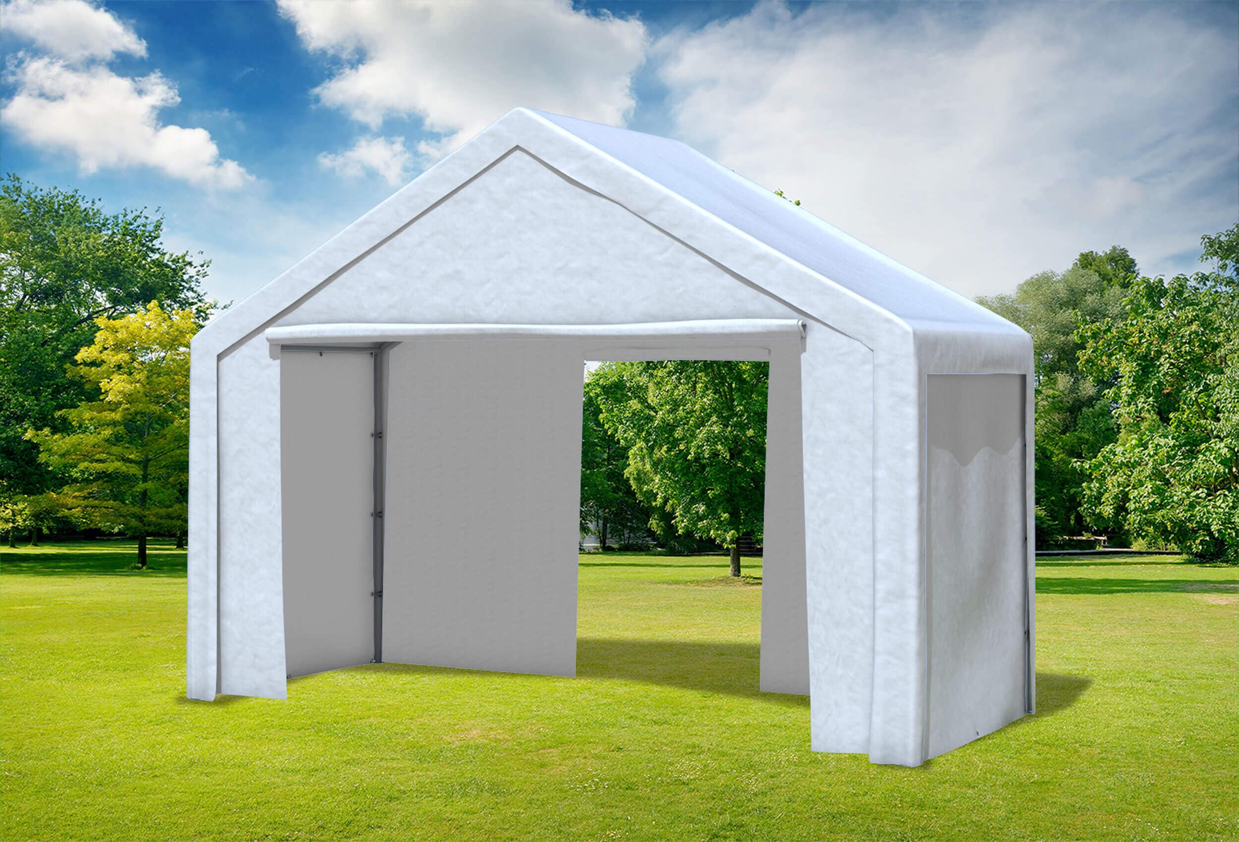 4x2 m Partyzelt, PE weiß
