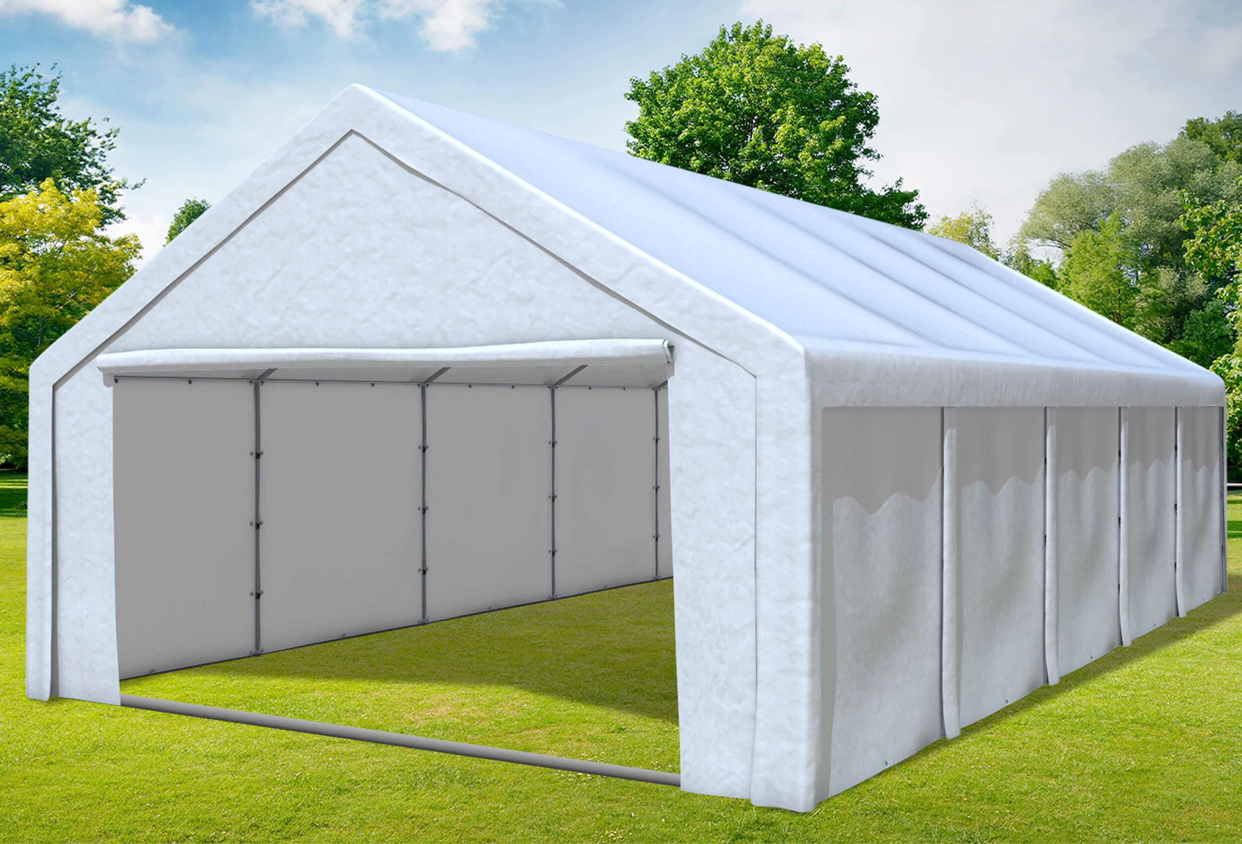 5x10 m Partyzelt, PE weiß