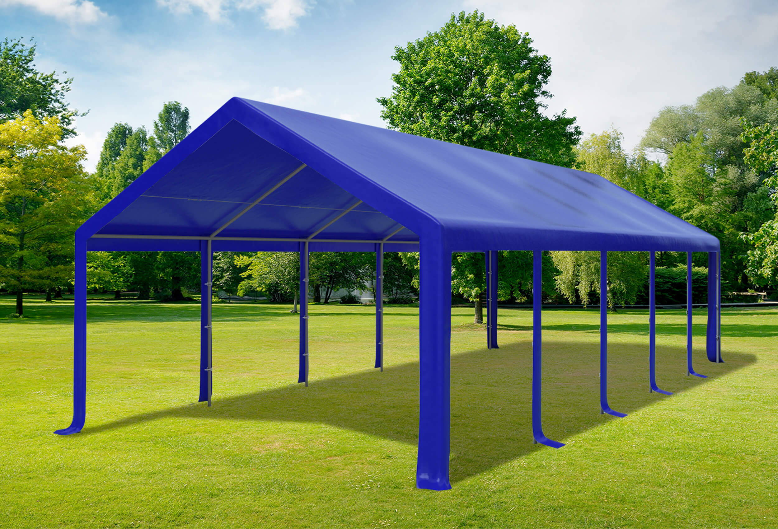 4x10 m Dachplane PVC inkl. Zubehör, 4 Farben
