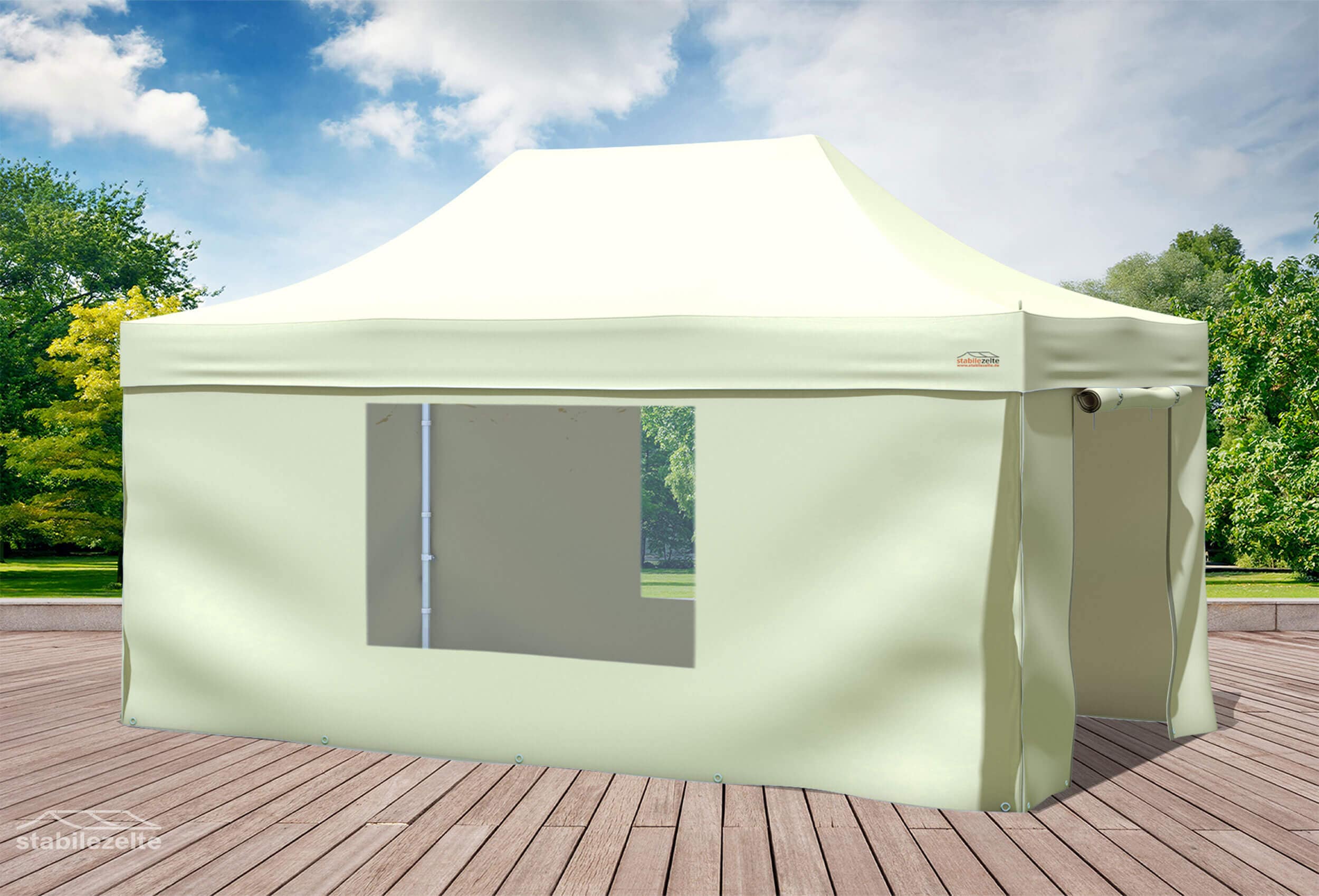 3x4,5 m Faltpavillon, Beige