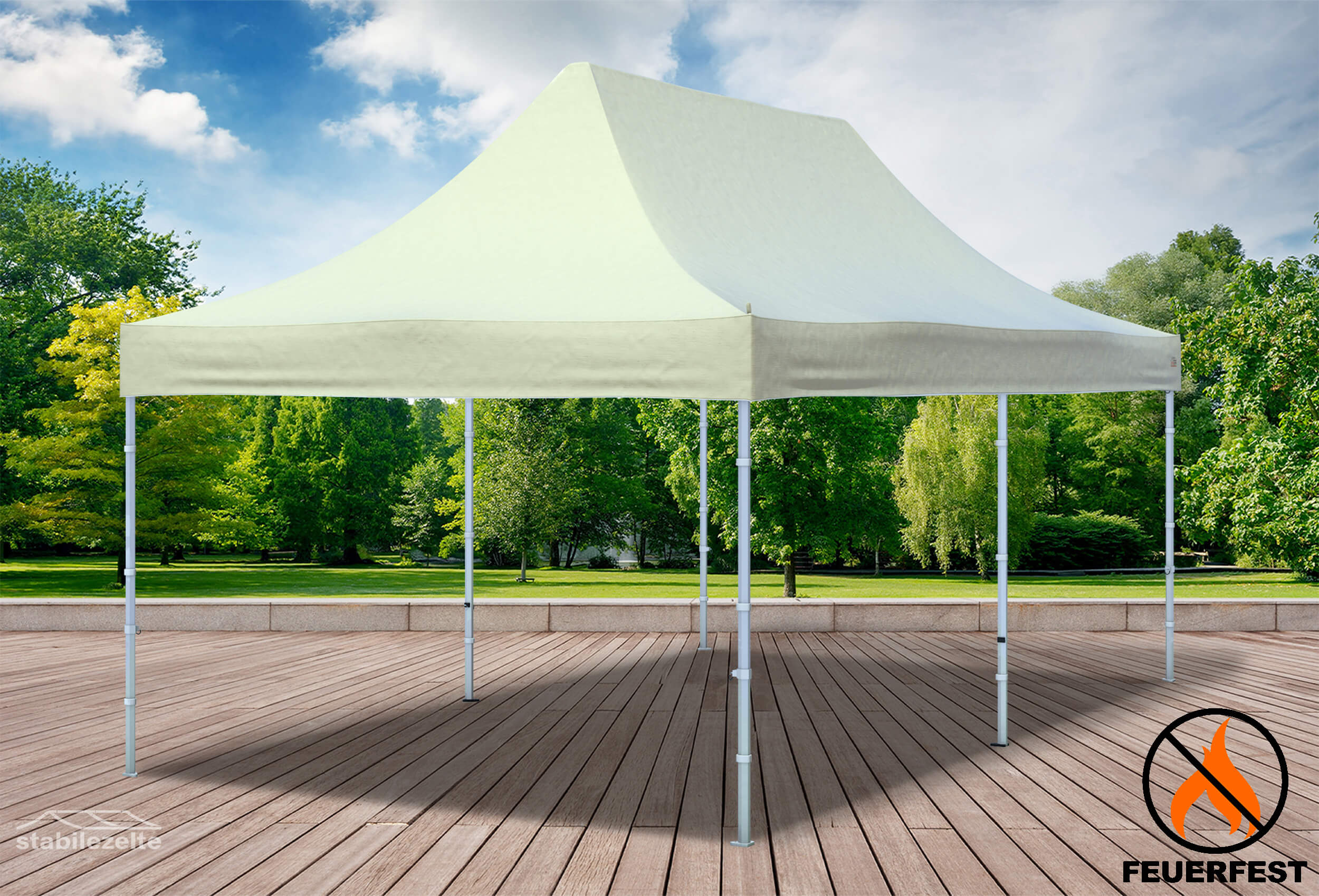 3x3 m Faltzelt Dachplane, beige