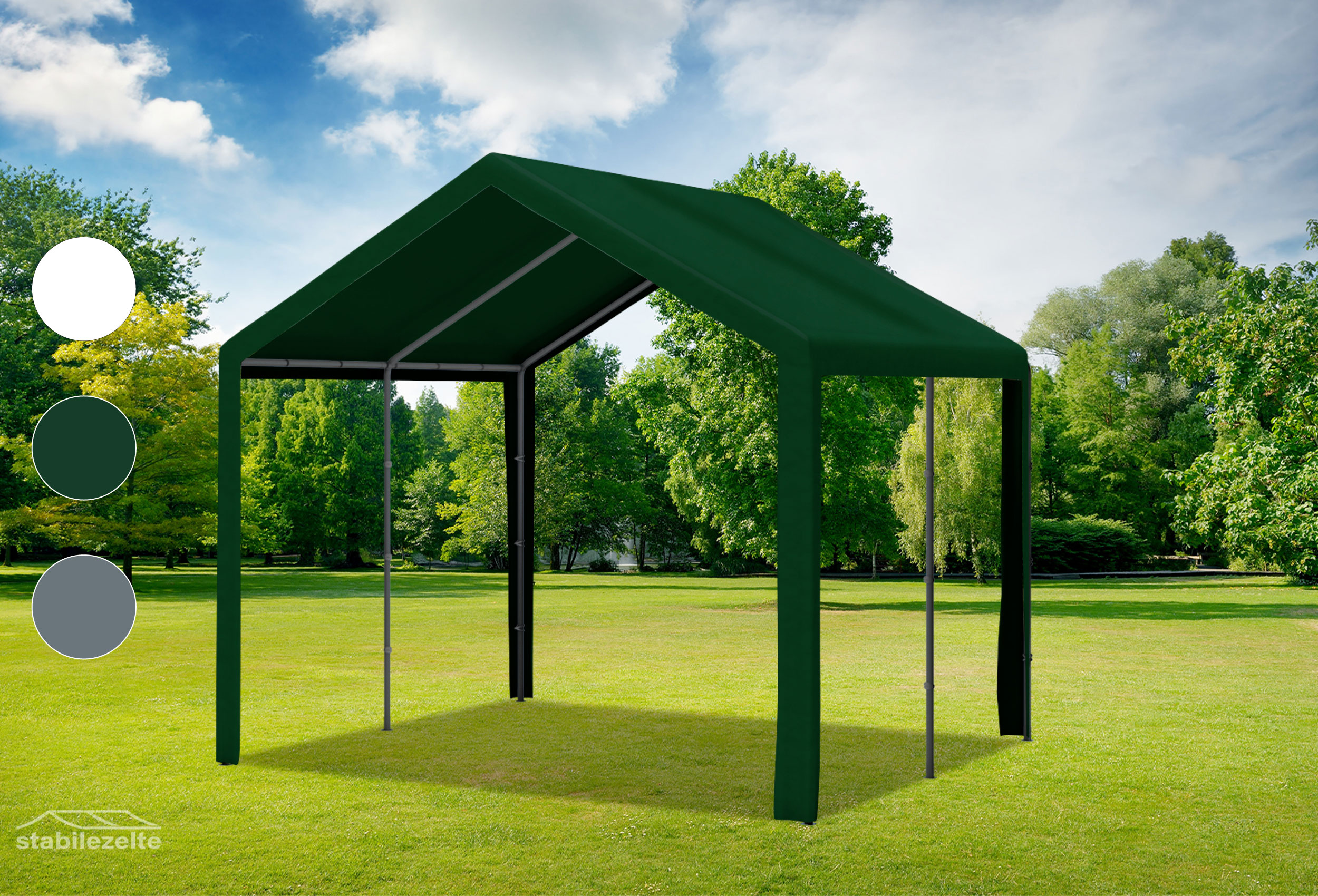 3x3 m Dachplane PE inkl. Zubehör, 3 Farben