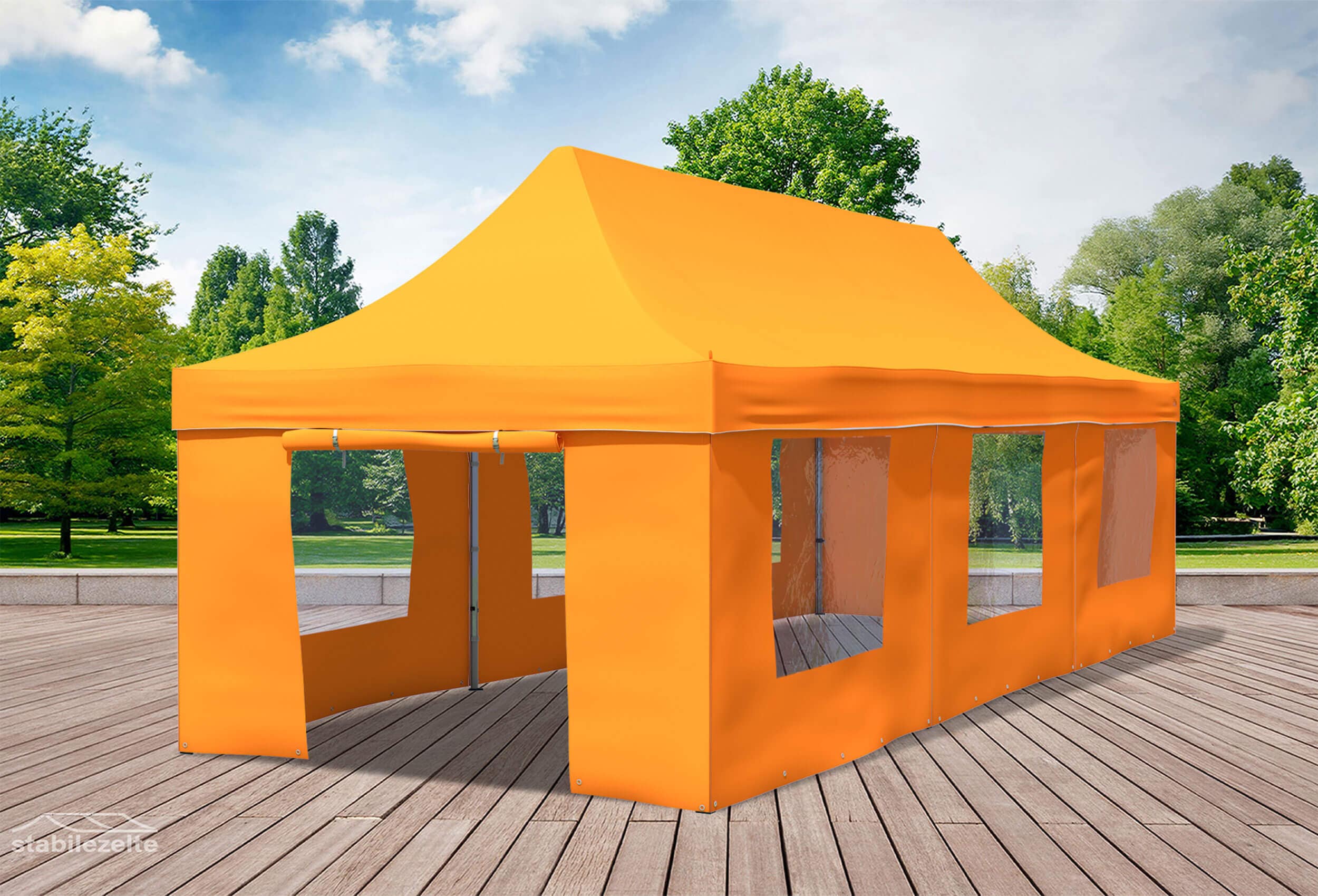 3x9 m Faltpavillon, Orange
