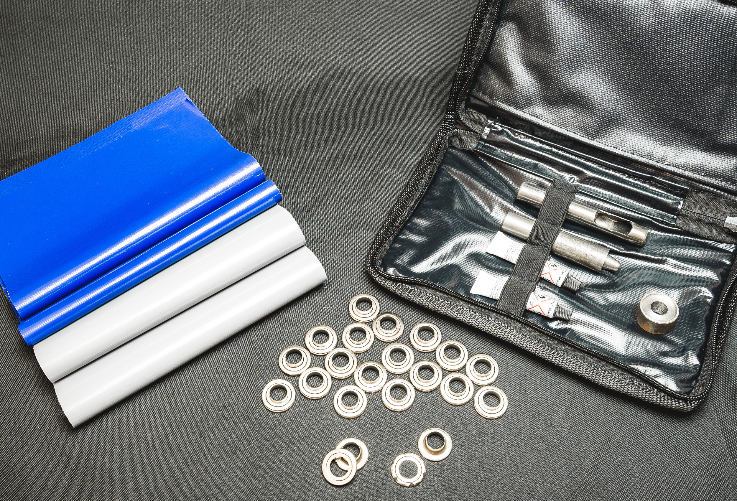Reparatur-Set für PVC Zelte, versch. Farben