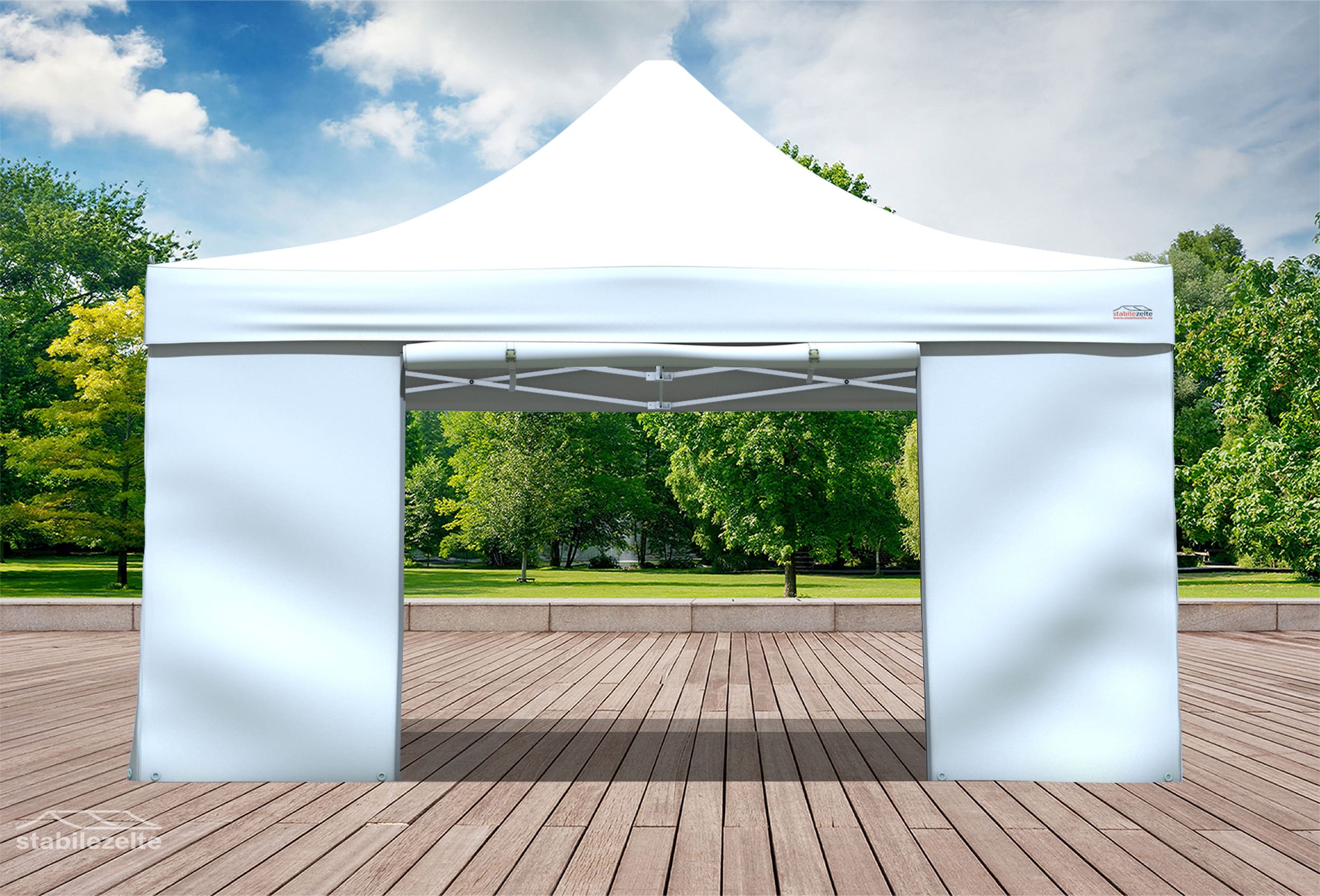 Seitenwand für Faltzelte, 10 Farben, 4 Ausführungen