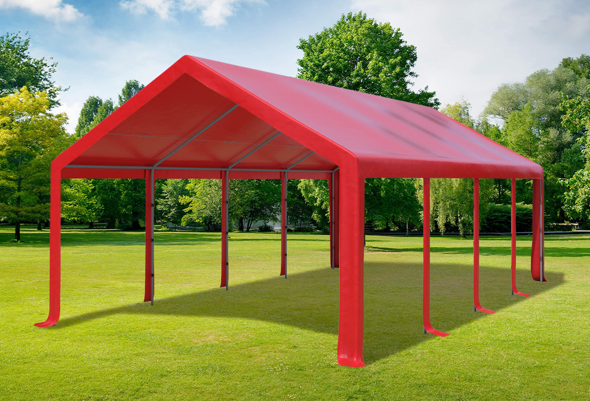 4x8 m Dachplane PVC inkl. Zubehör, 7 Farben