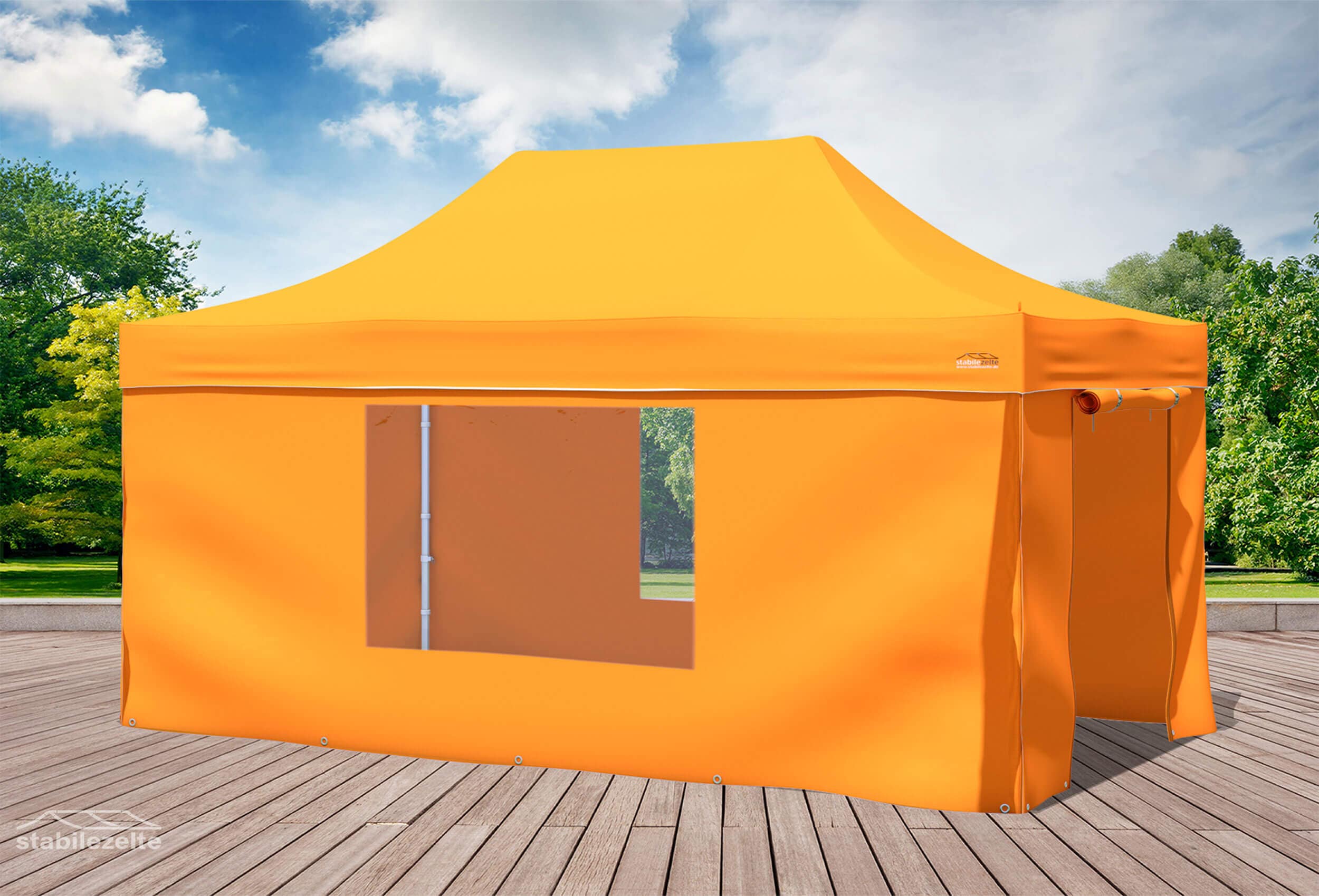 3x4,5 m Faltpavillon, Orange