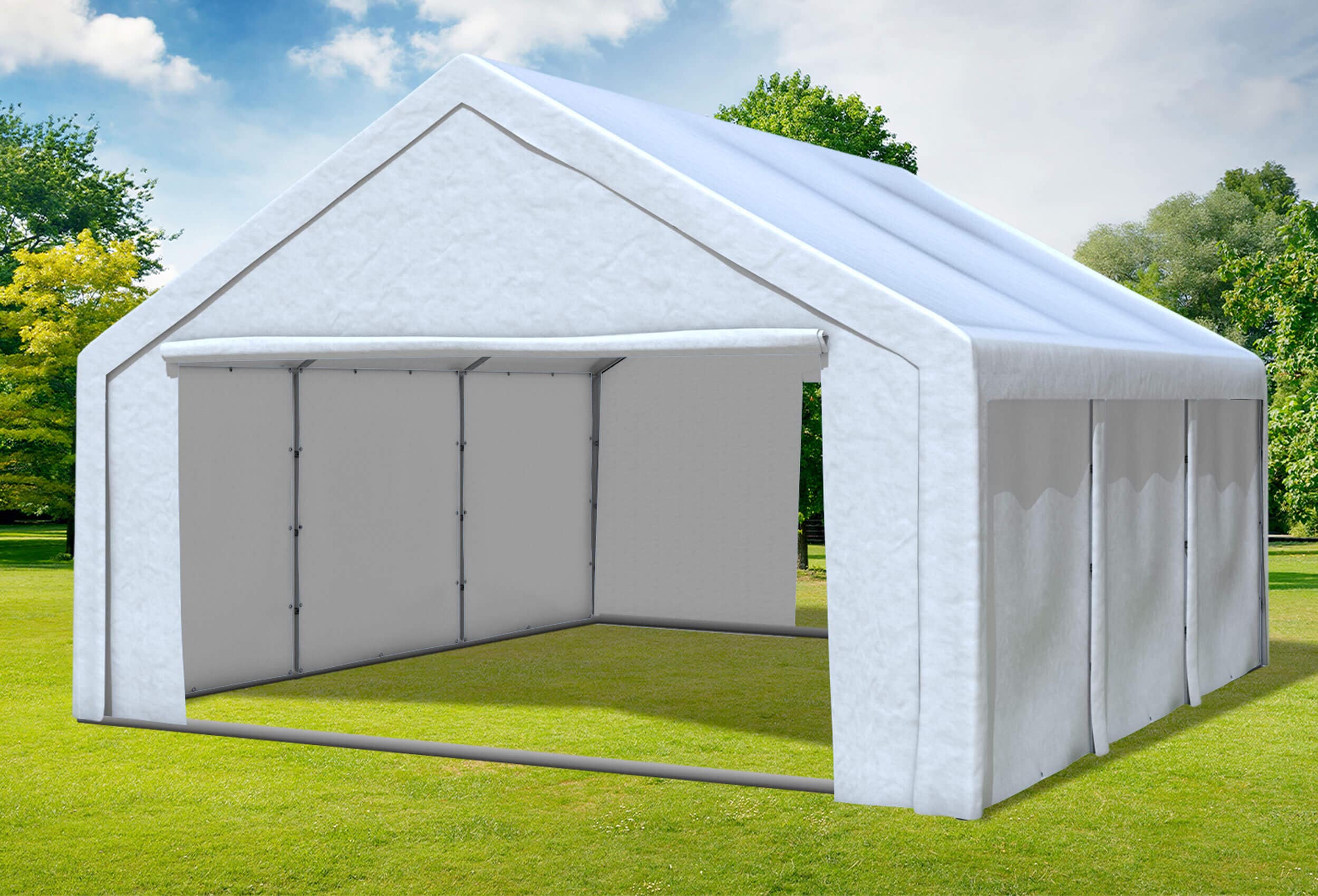 5x6 m Partyzelt, PE weiß
