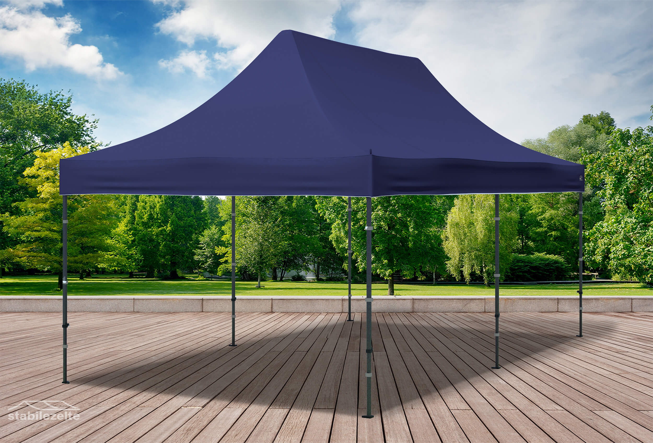 3x6 m Faltpavillon, blau