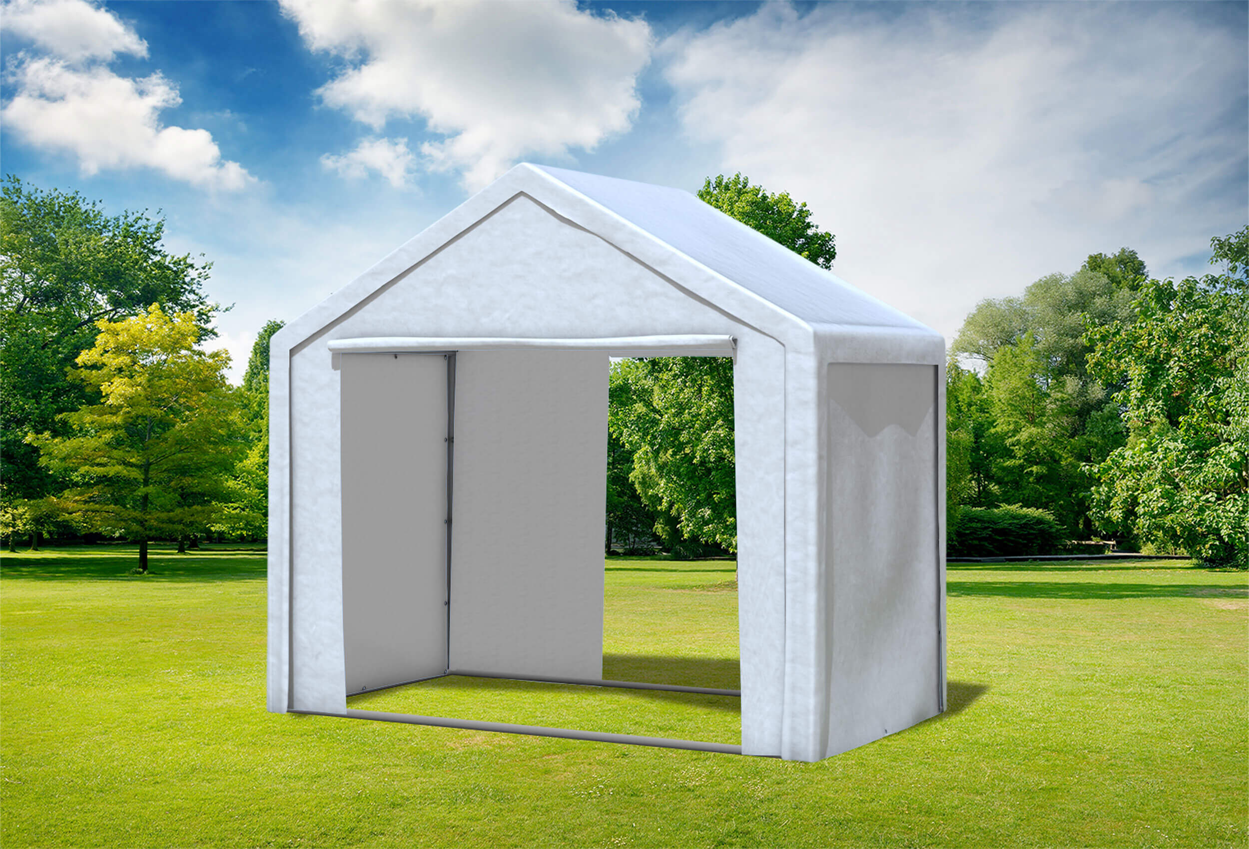 3x2 m Partyzelt, PE weiß