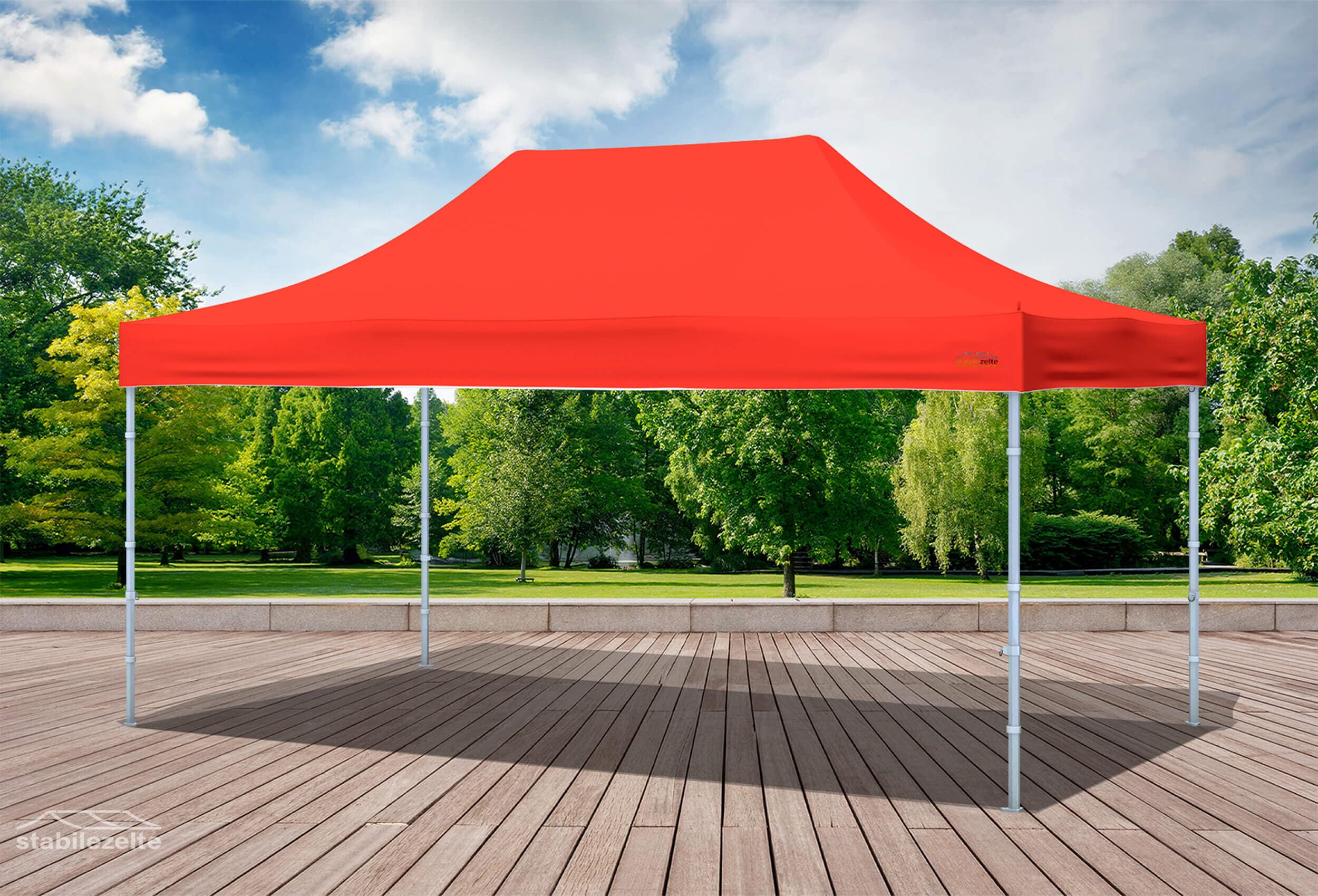 3x4,5 m Faltpavillon, rot