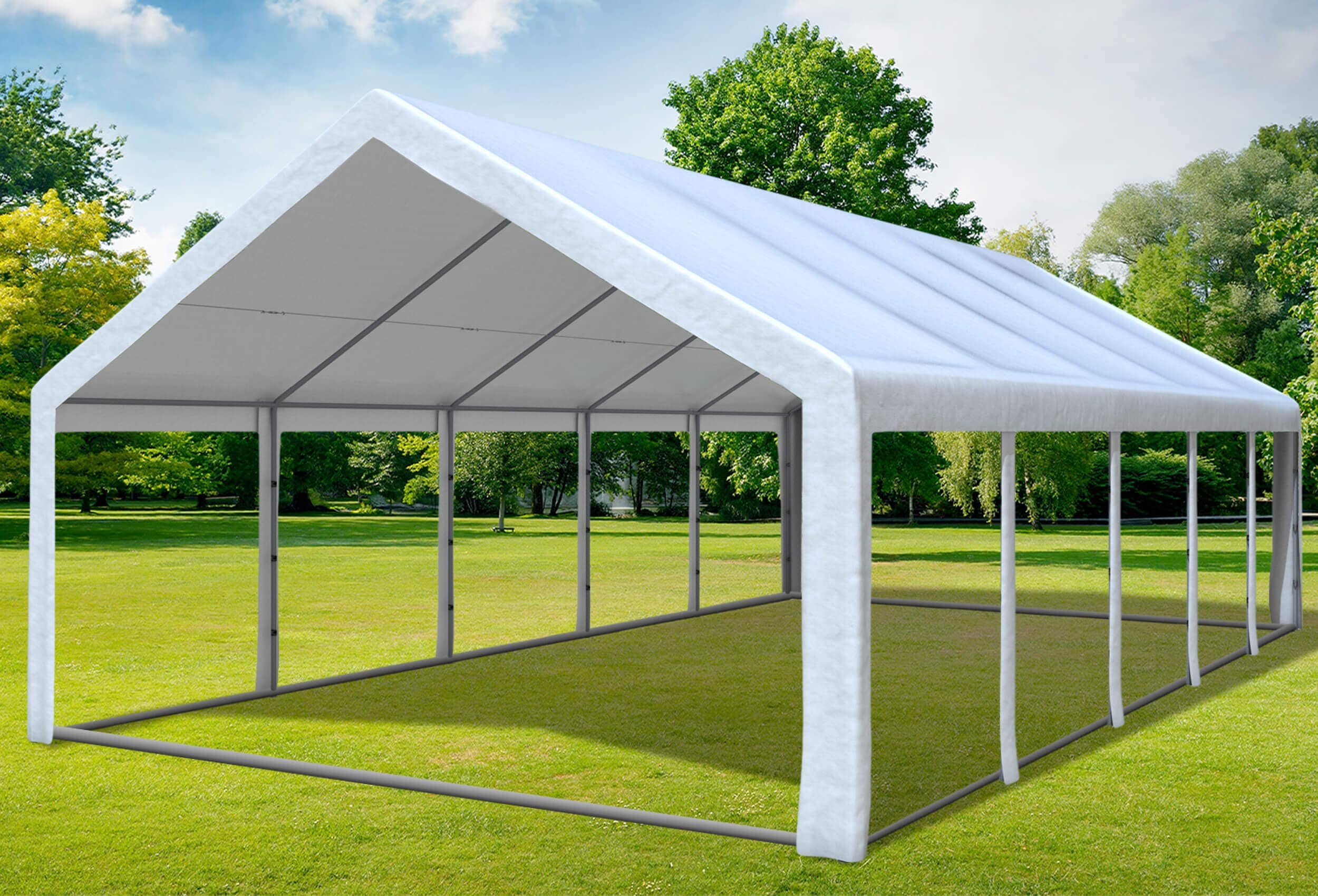5x10 m Partyzelt, PE weiß