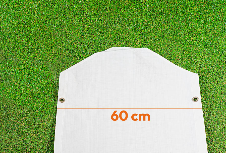 Breite Regenrinne 60cm breit