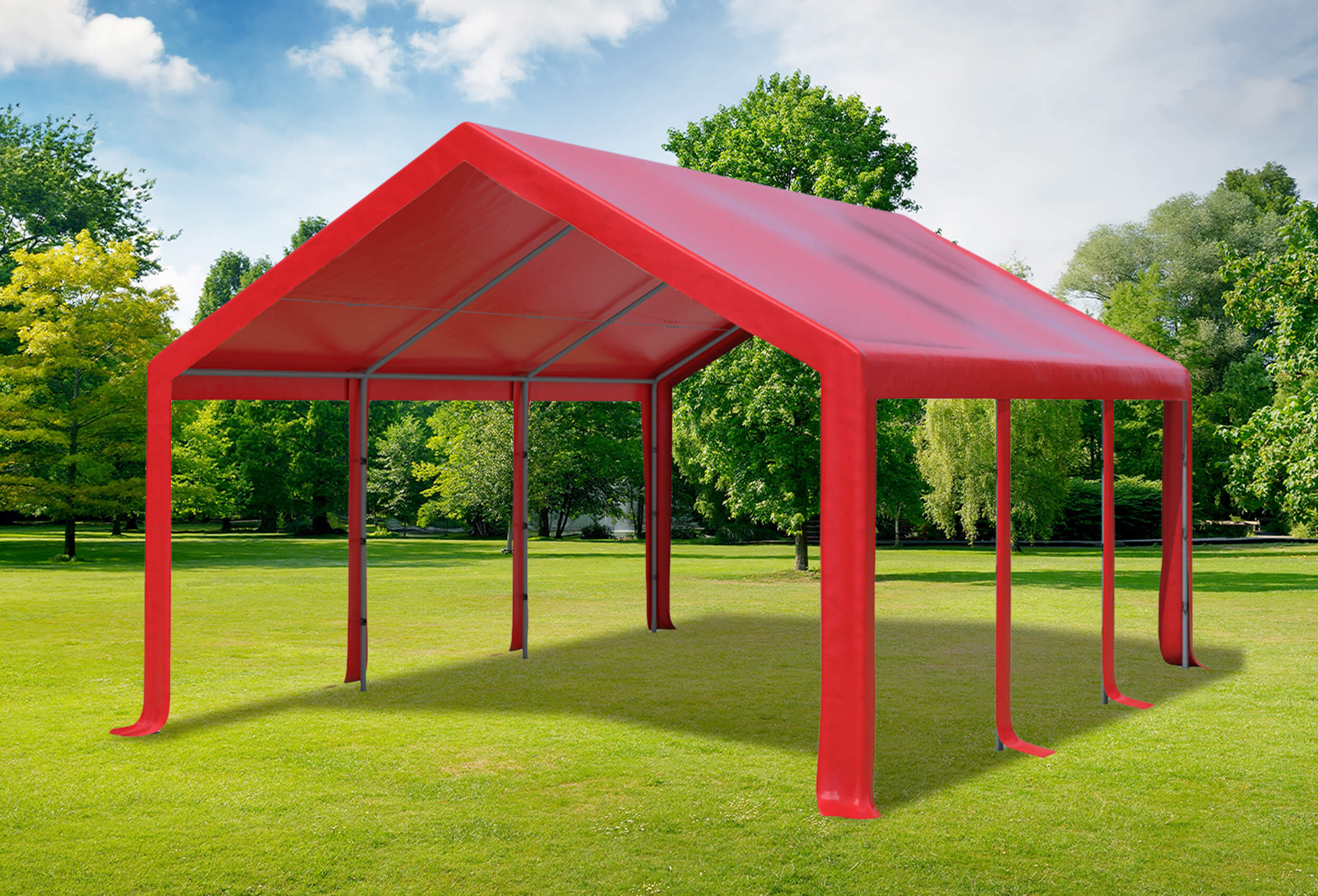 4x6 m Dachplane PVC inkl. Zubehör, 7 Farben