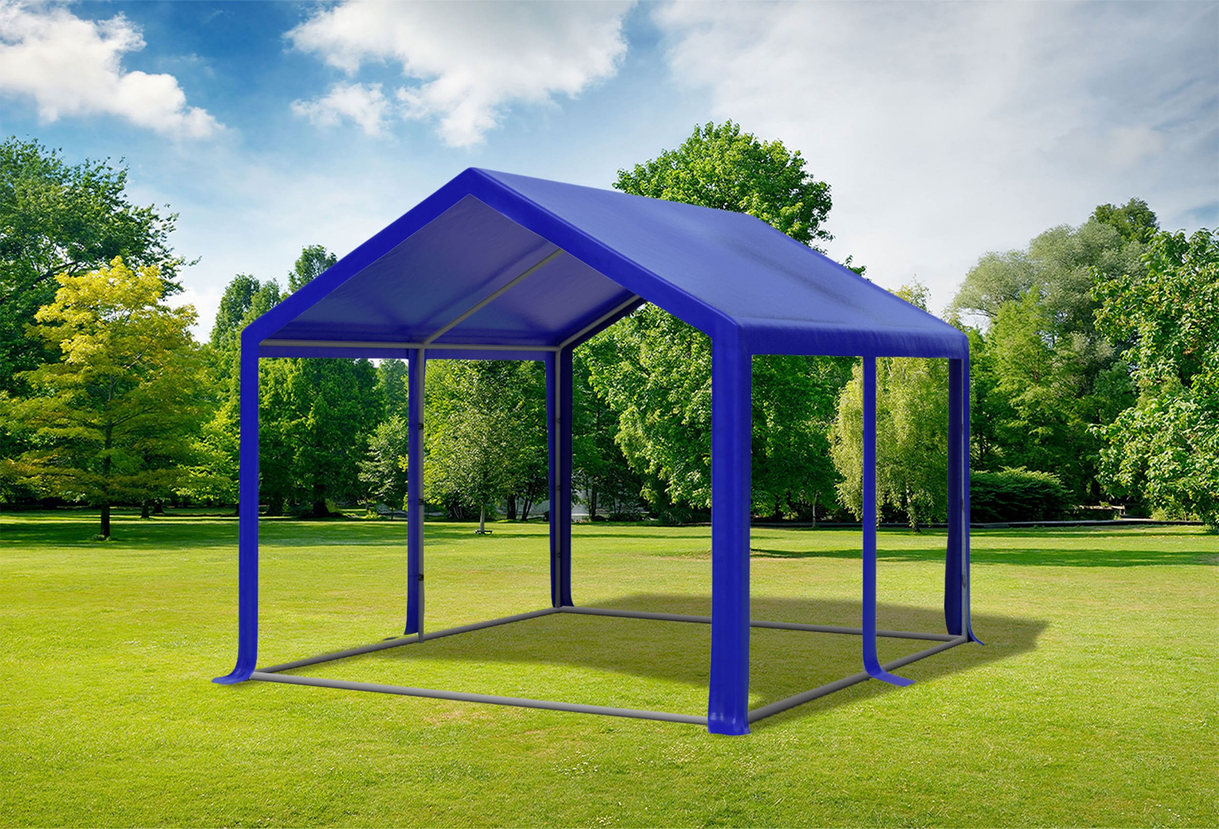3x4 m Partyzelt, PVC blau