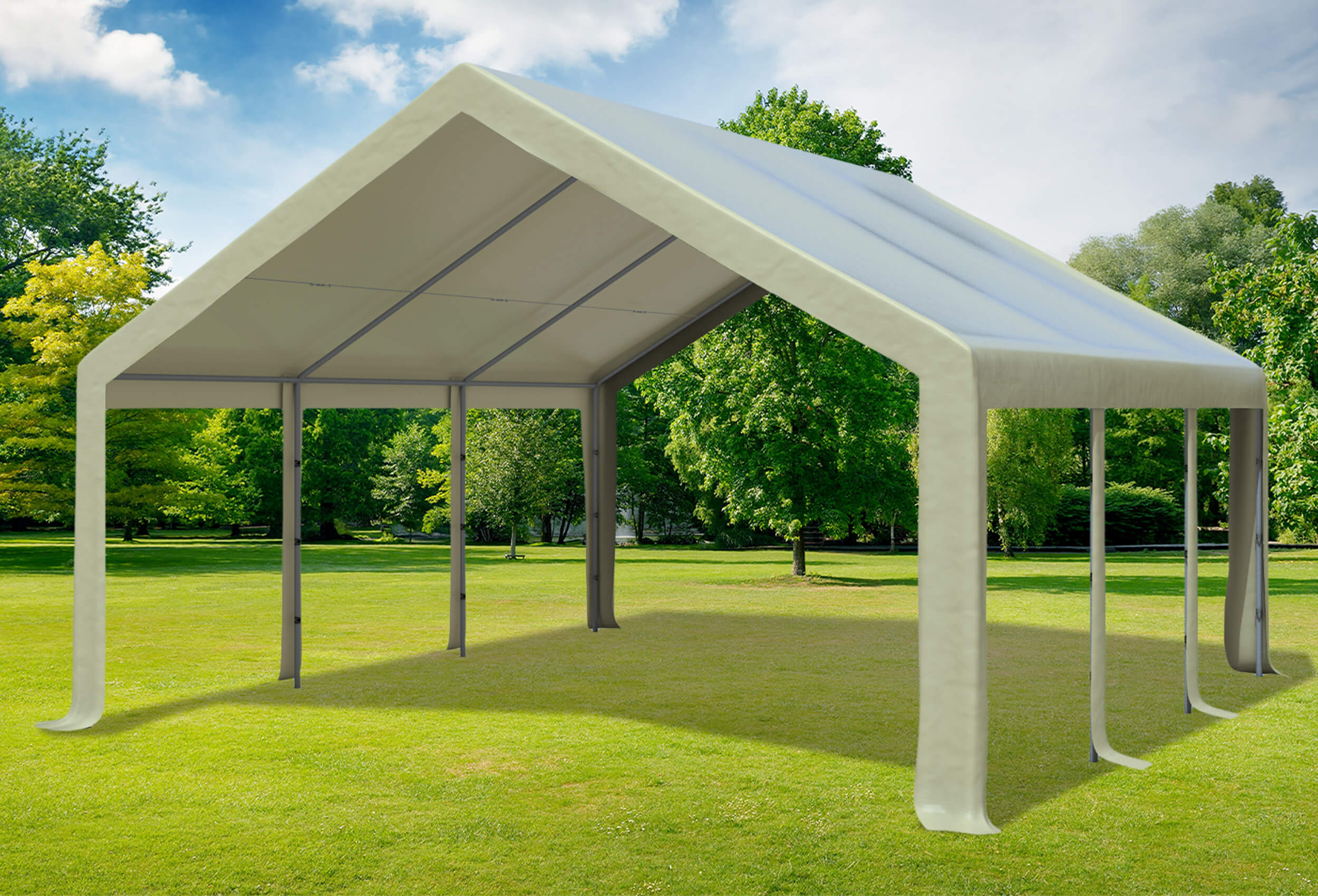 5x6 m Dachplane PVC inkl. Zubehör, 5 Farben