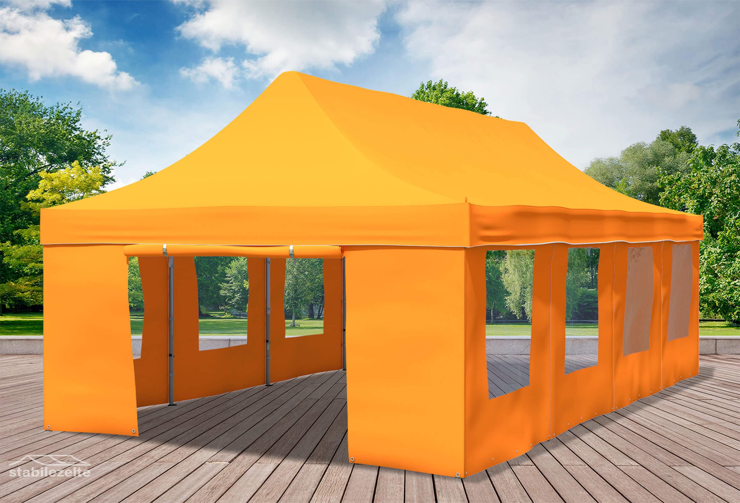 4x8 m Faltpavillon, Orange