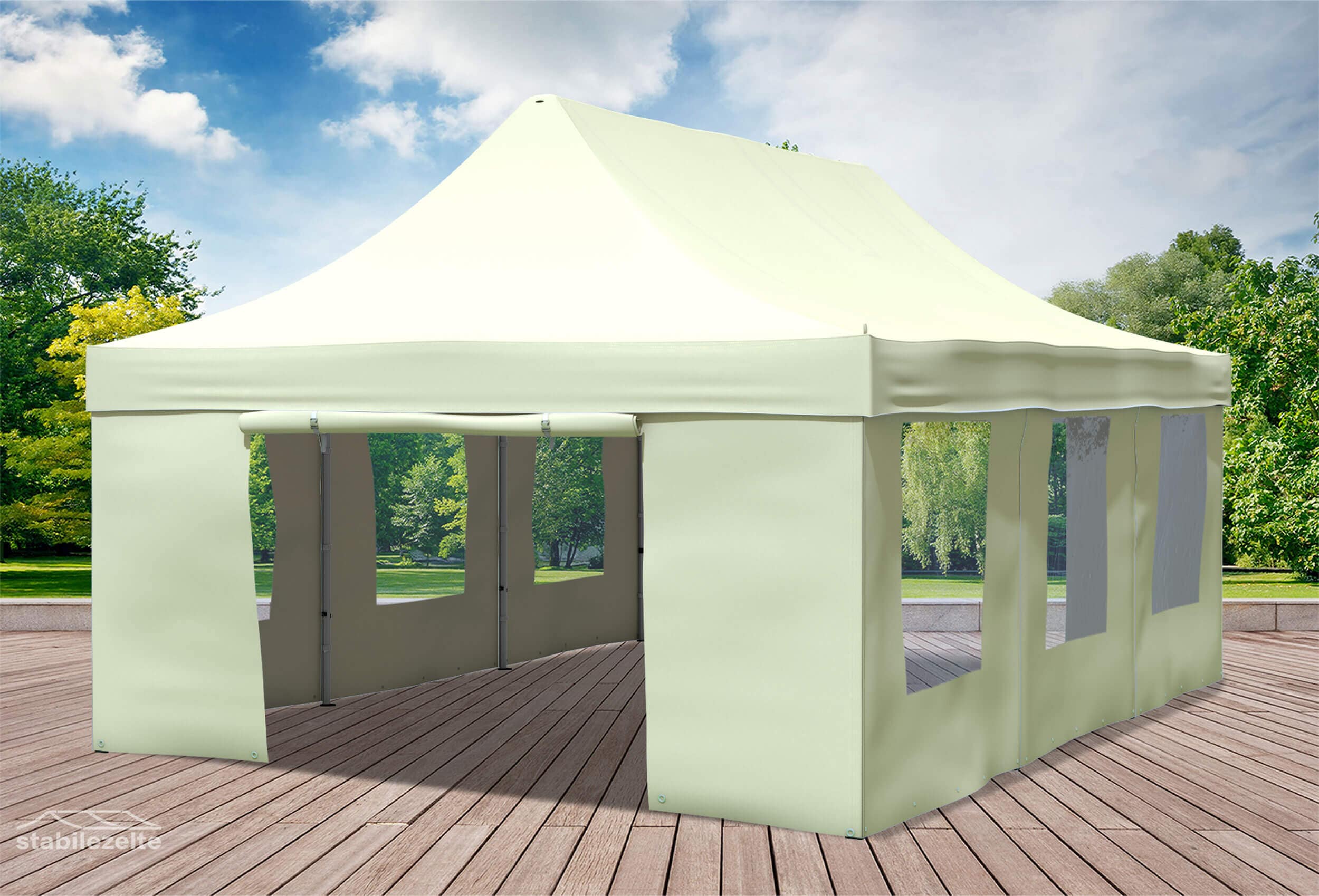 4x6 m Faltpavillon, Beige