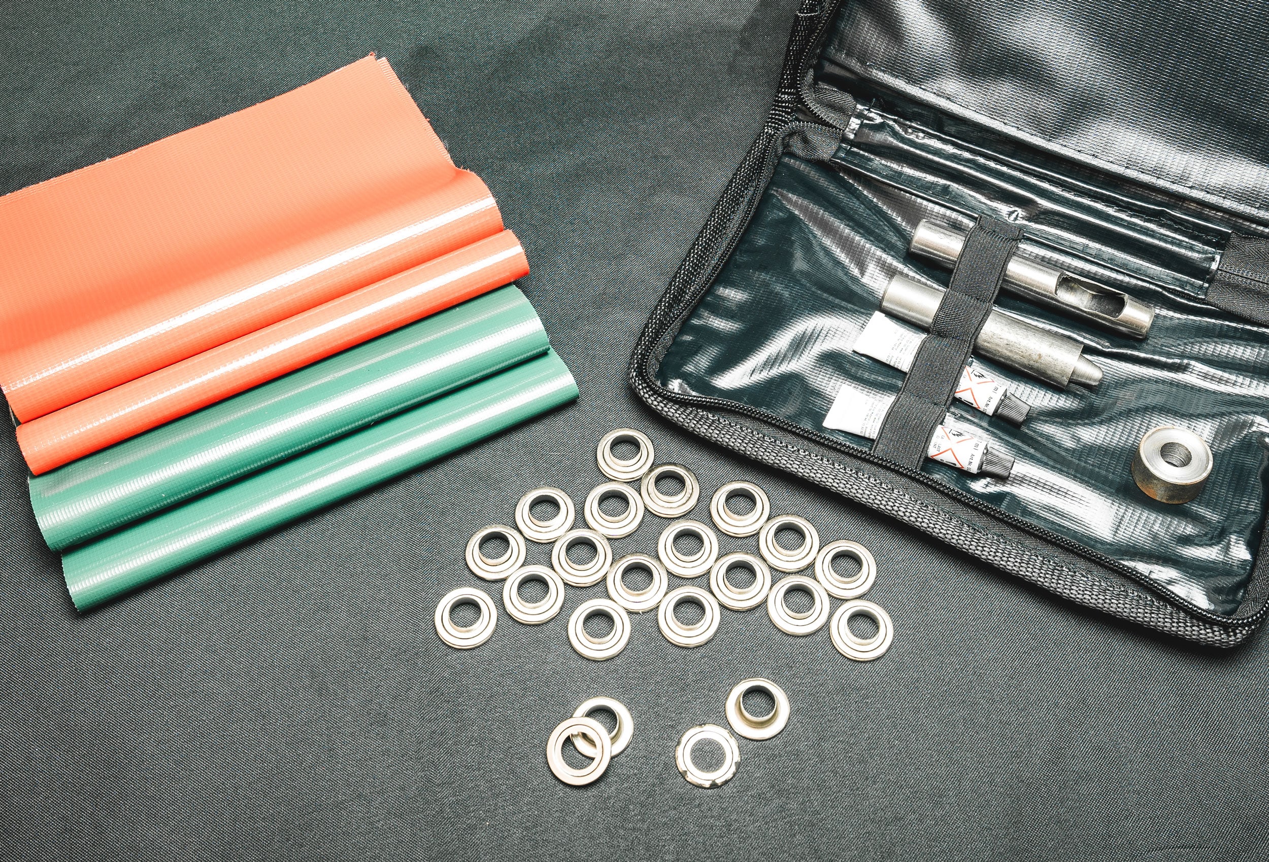 Reparatur-Set für PVC Zelte, versch. Farben