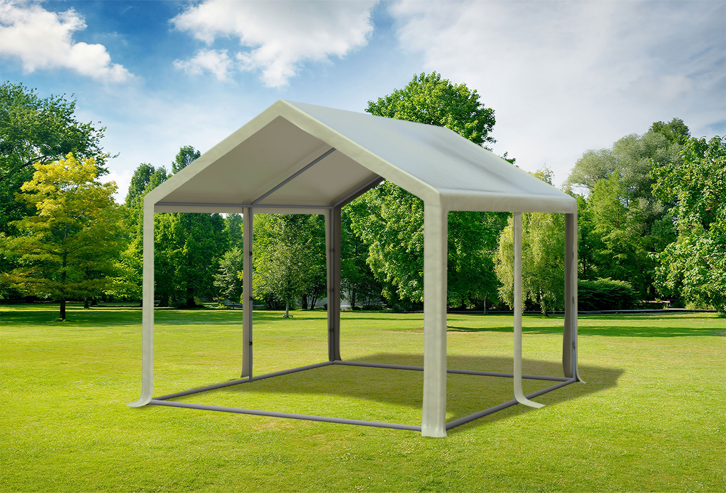 3x4 m Partyzelt, PVC braun