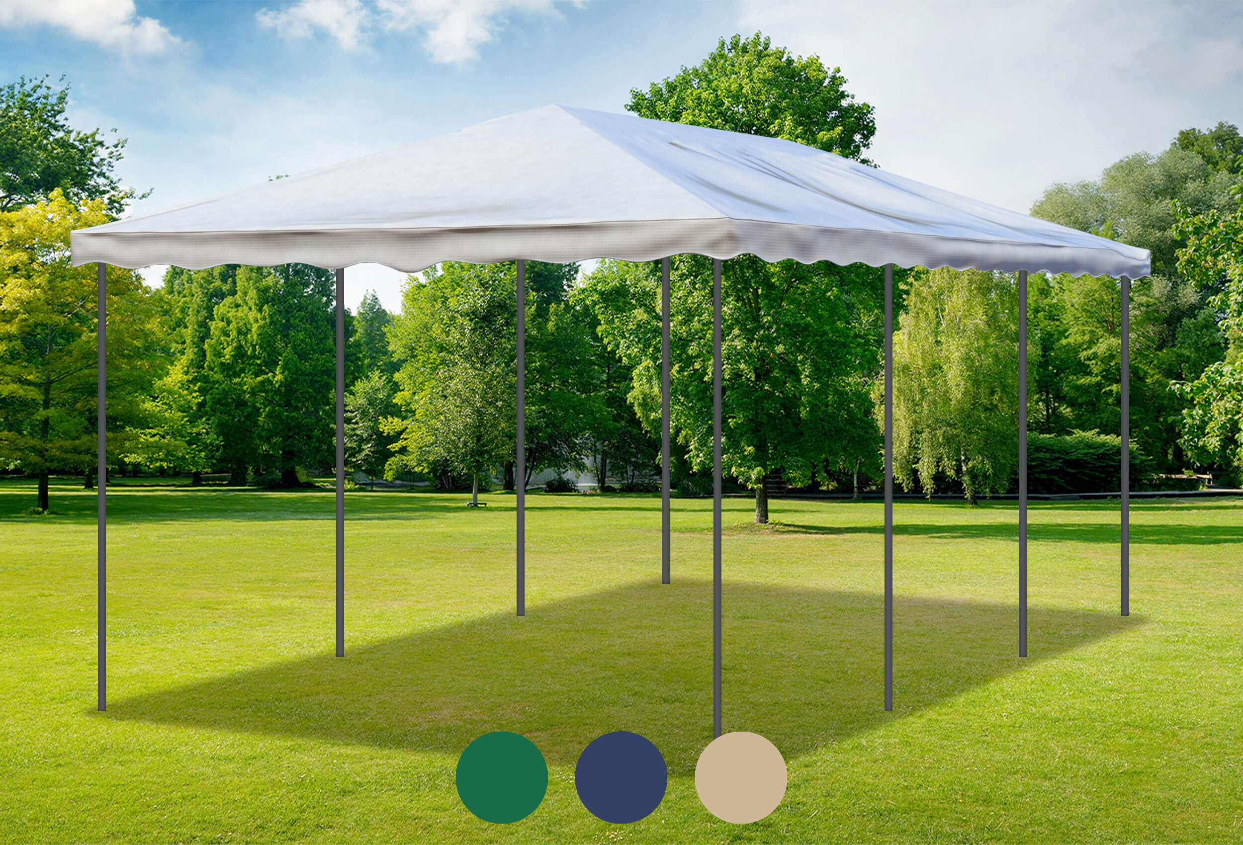 Braunes Ersatzdach für die Deluxe Serie 3m x 6m