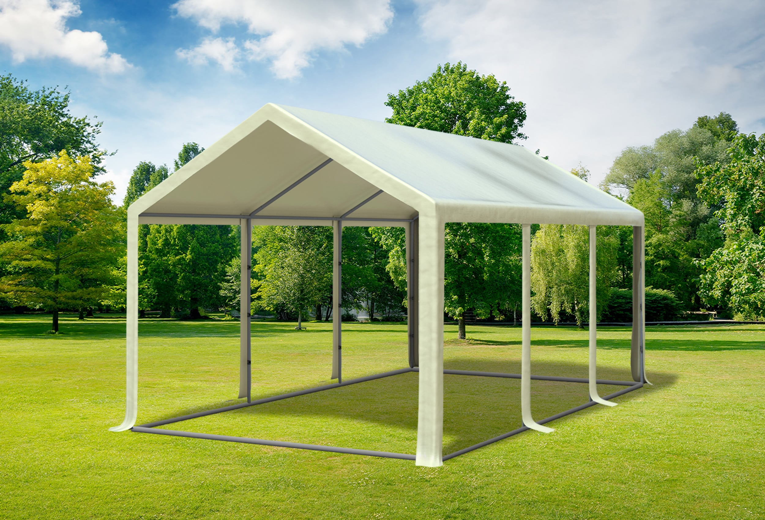 3x6 m Partyzelt, PVC Beige