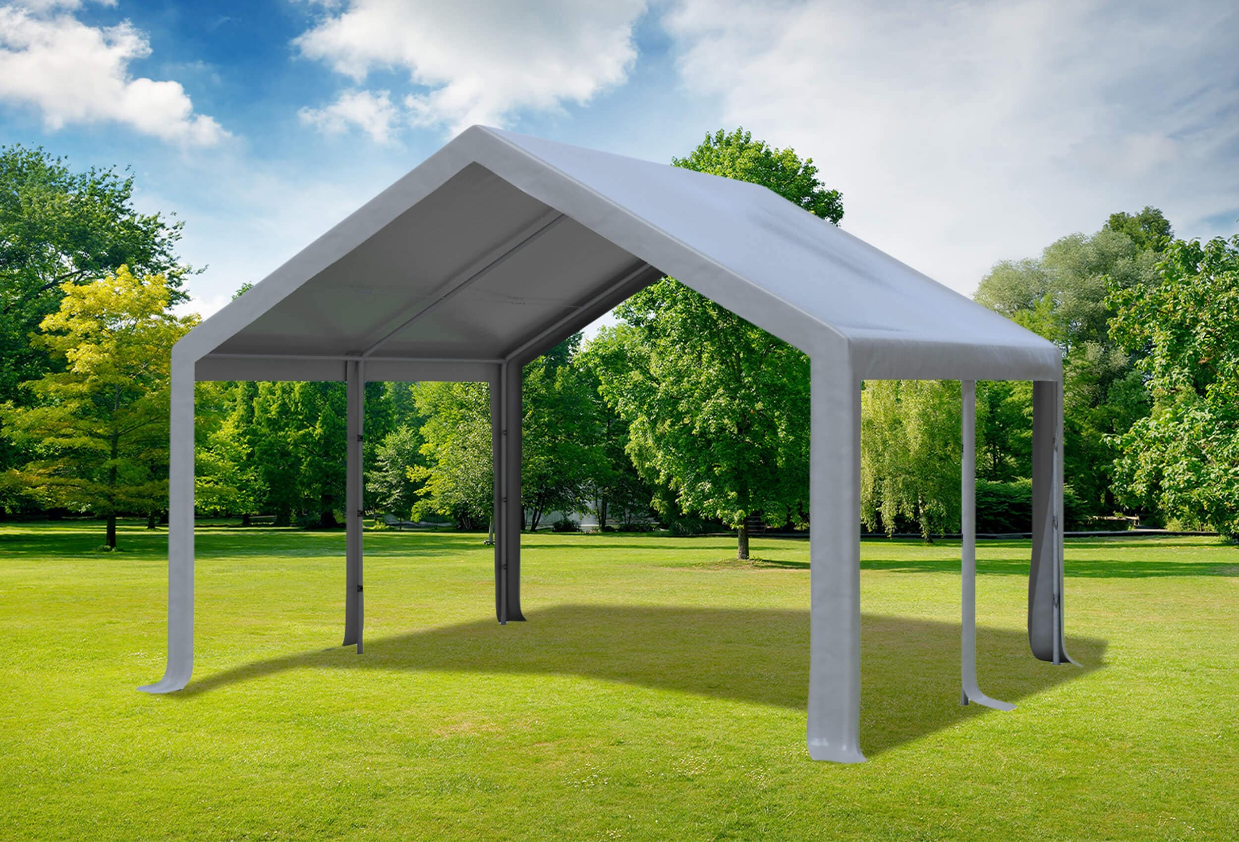 4x4 m Dachplane PVC inkl. Zubehör, 7 Farben