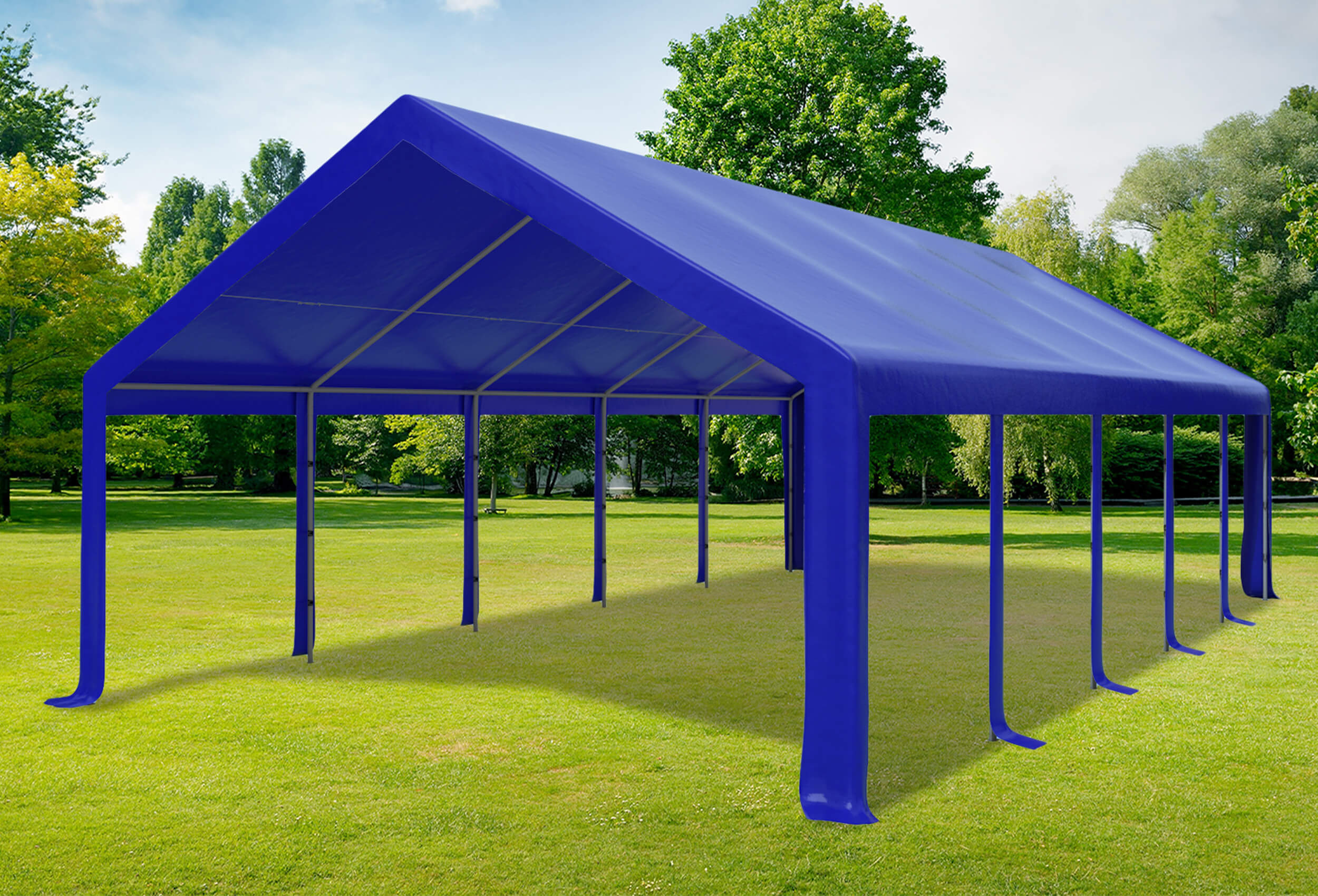 5x10 m Dachplane PVC inkl. Zubehör, 3 Farben