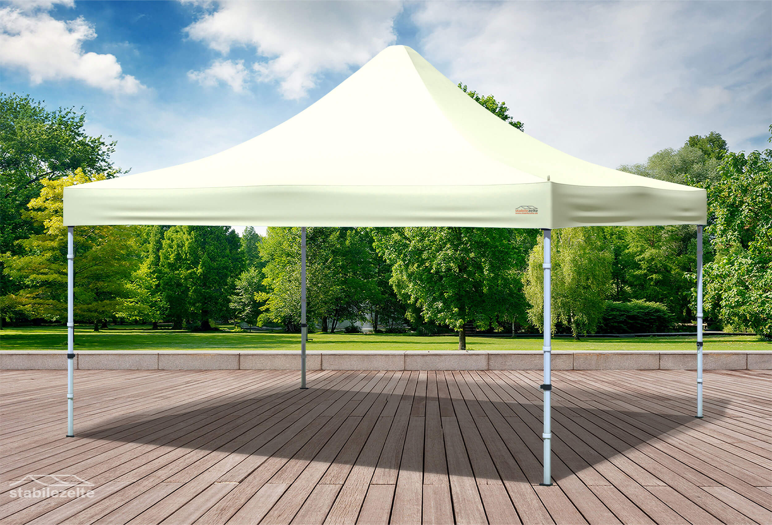4x4 m Faltpavillon, Beige