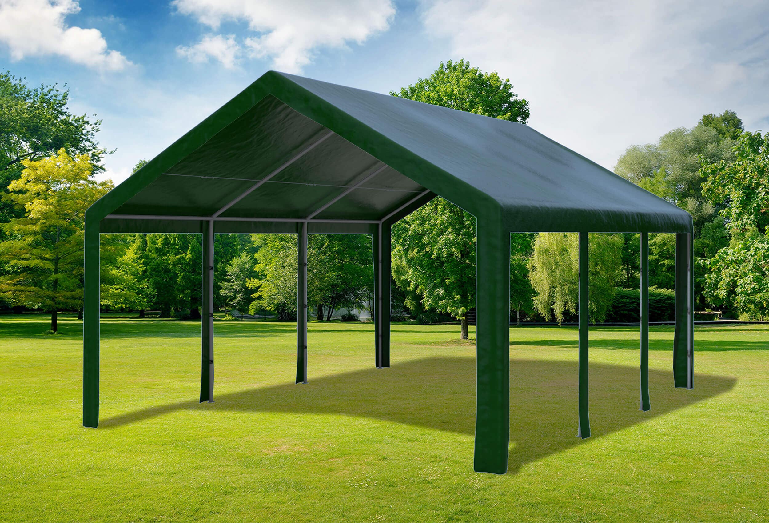 4x6 m Dachplane PE inkl. Zubehör, 4 Farben