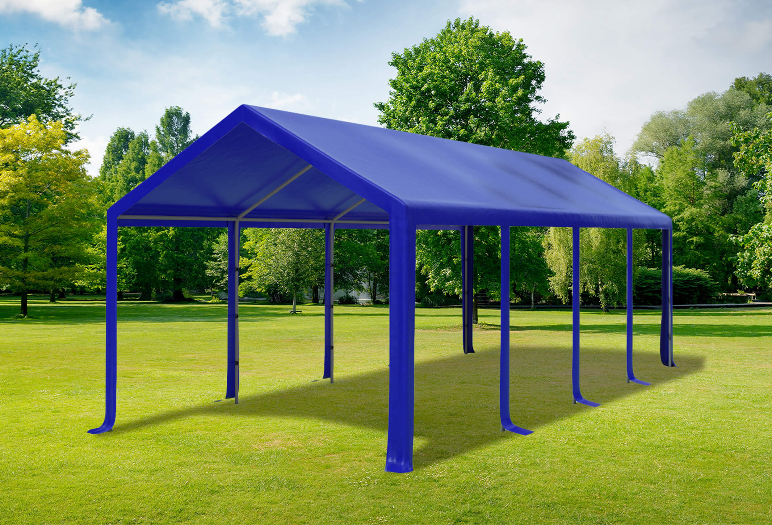3x8 m Dachplane PVC inkl. Zubehör, 5 Farben