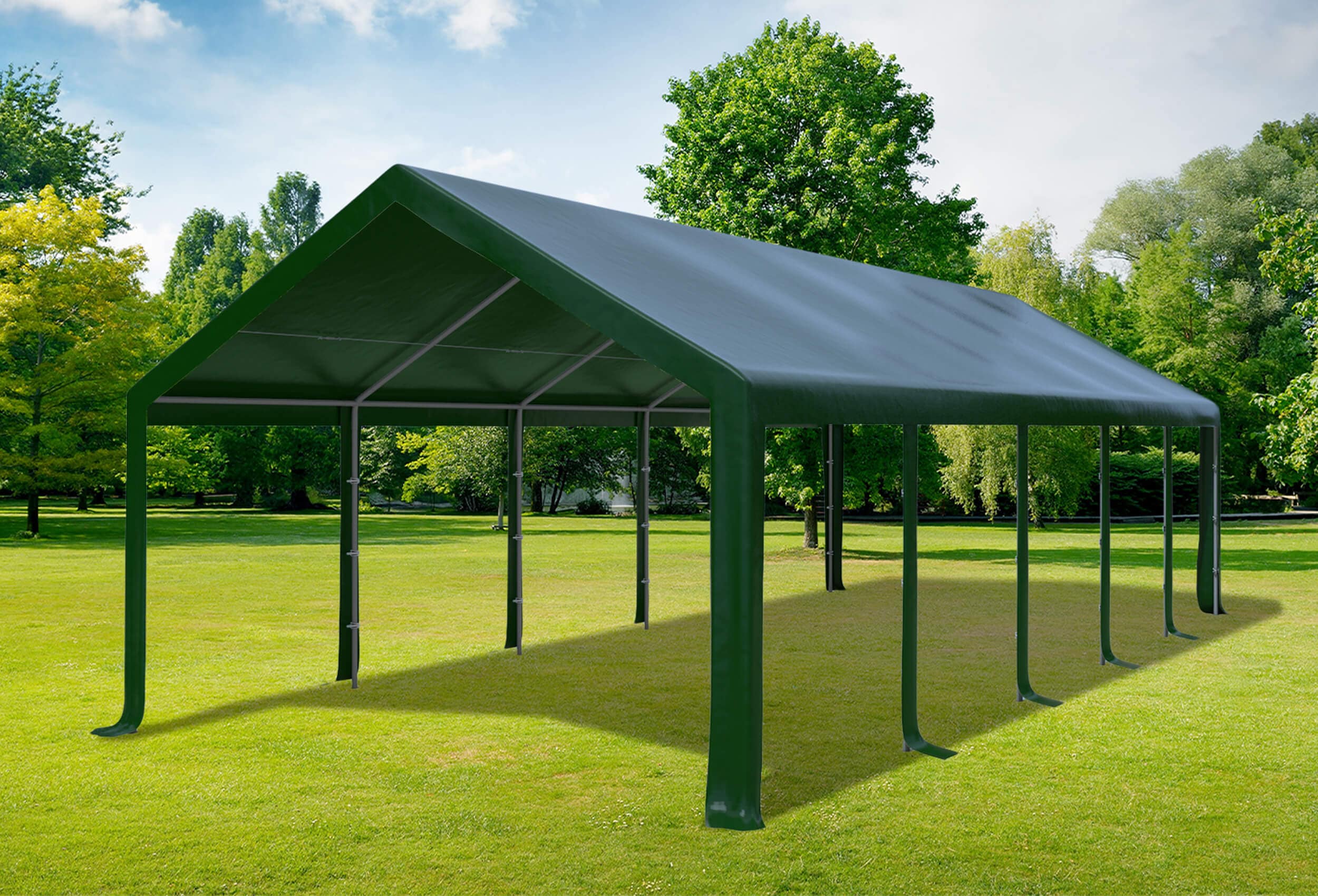 4x10 m Dachplane PVC inkl. Zubehör, 4 Farben