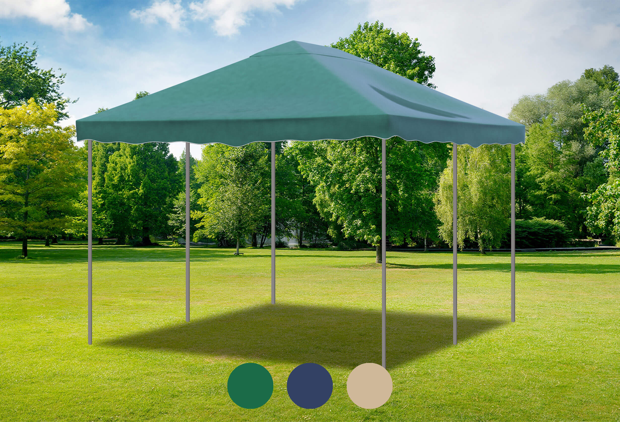 Grünes Ersatzdach für die Deluxe Serie 3m x 4m