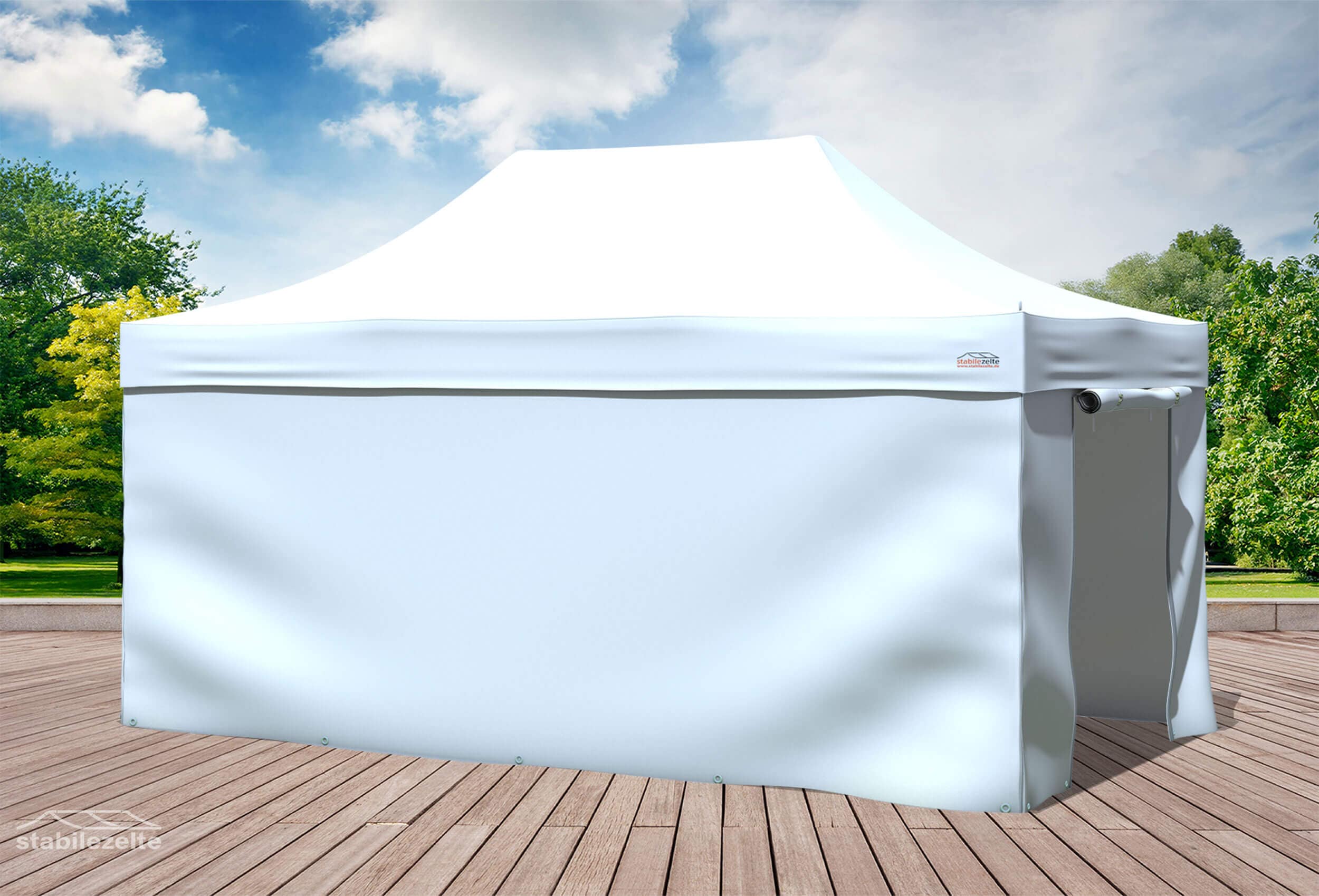 3x4,5 m Faltpavillon, weiß