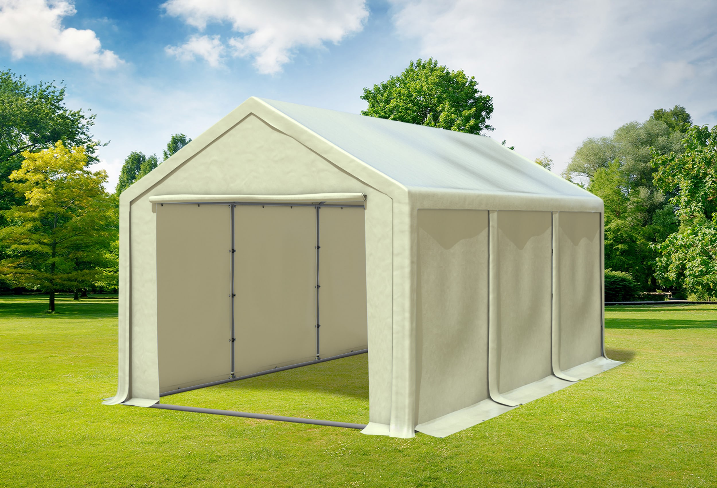 3x6 m Partyzelt, PVC Beige
