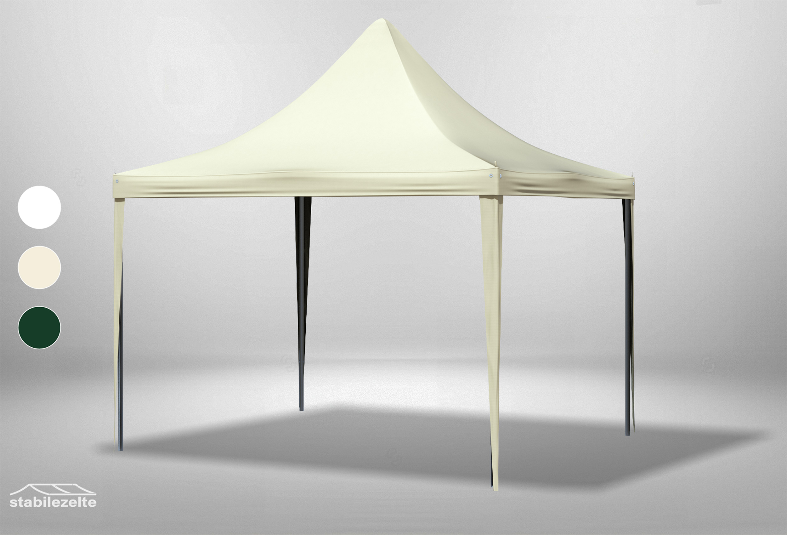 3x3 m Dachplane Arabica PVC inkl. Zubehör, 3 Farben