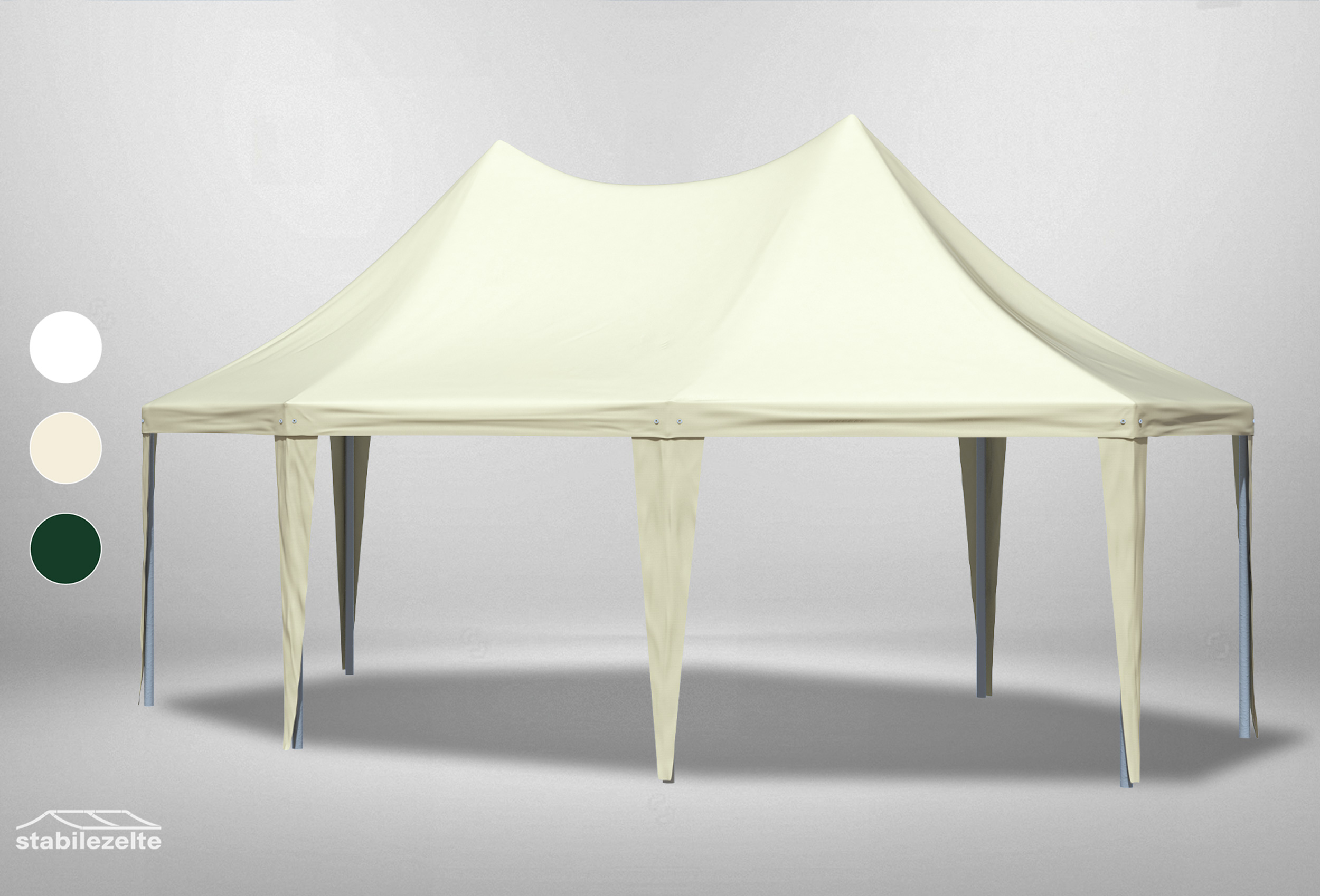 5x6,8 m Dachplane Arabica PVC inkl. Zubehör, 3 Farben