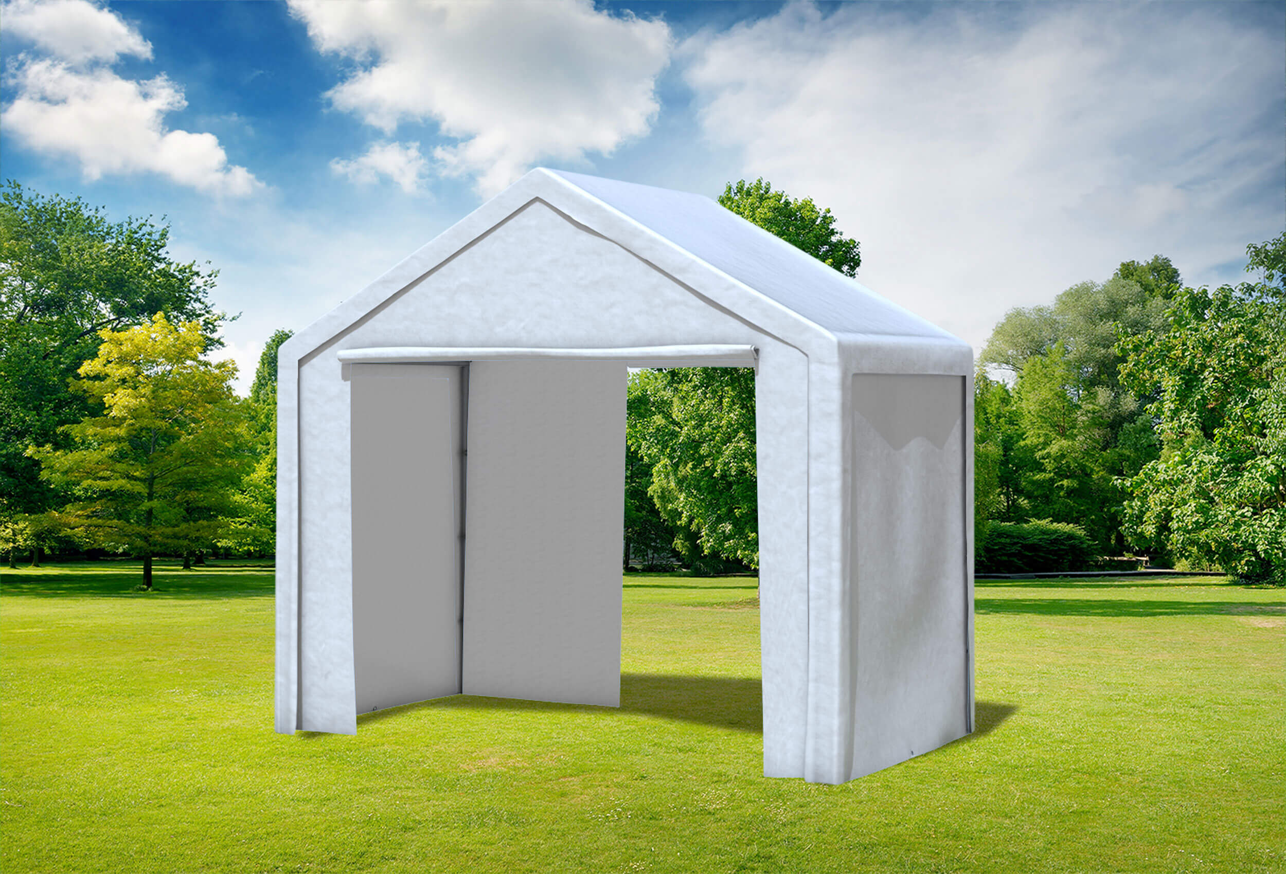 3x2 m Partyzelt, PE weiß