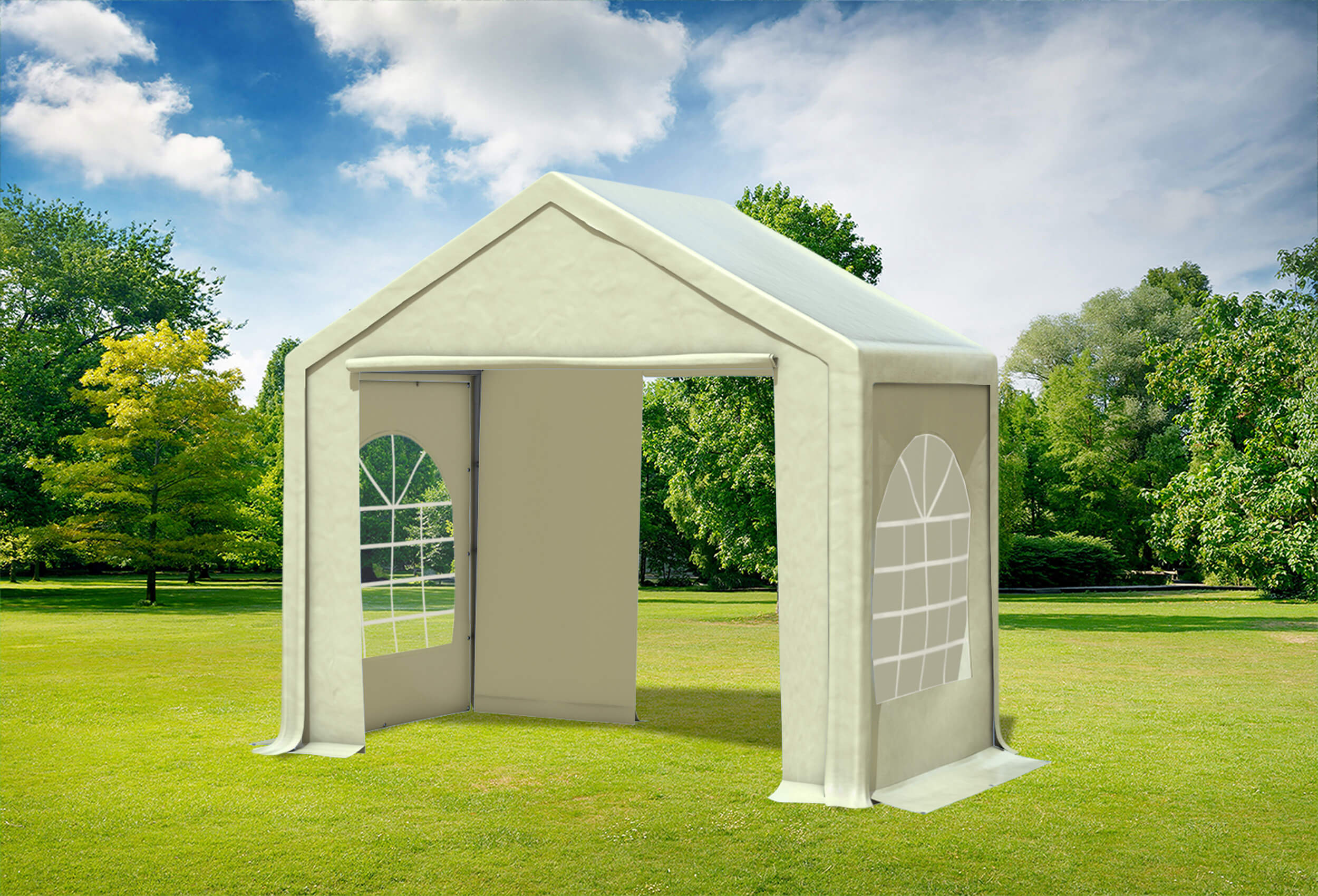 3x2 m Partyzelt, PVC Beige