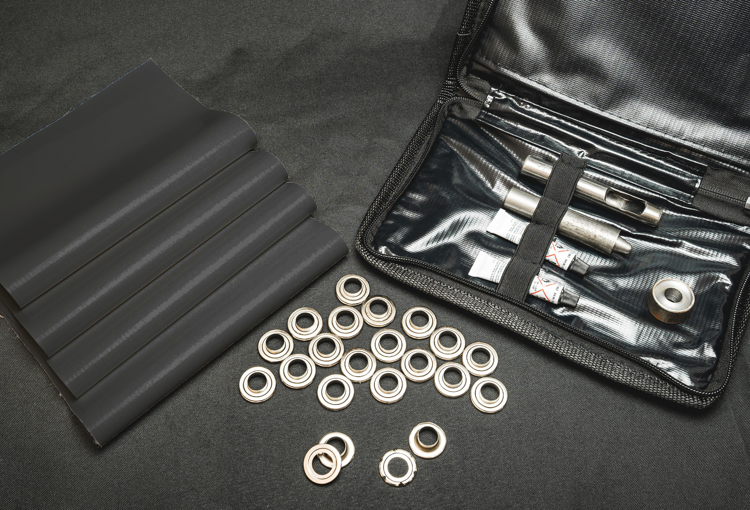 Reparatur-Set für PVC Zelte, versch. Farben