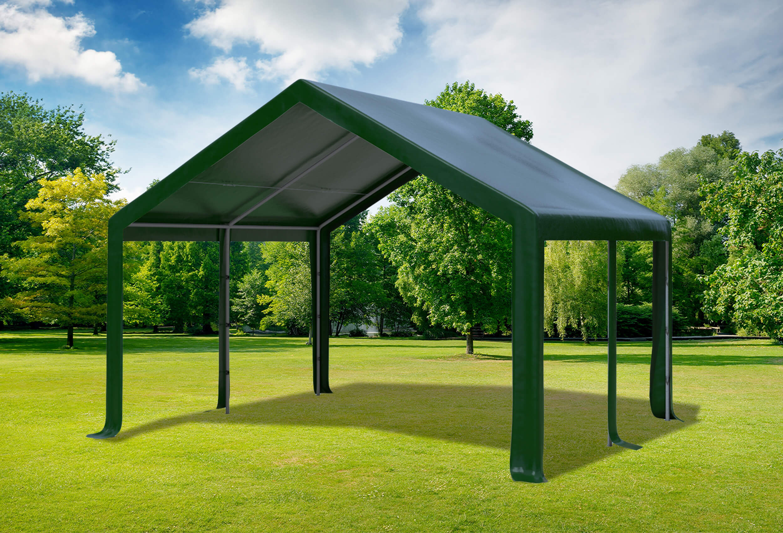 4x4 m Dachplane PVC inkl. Zubehör, 7 Farben