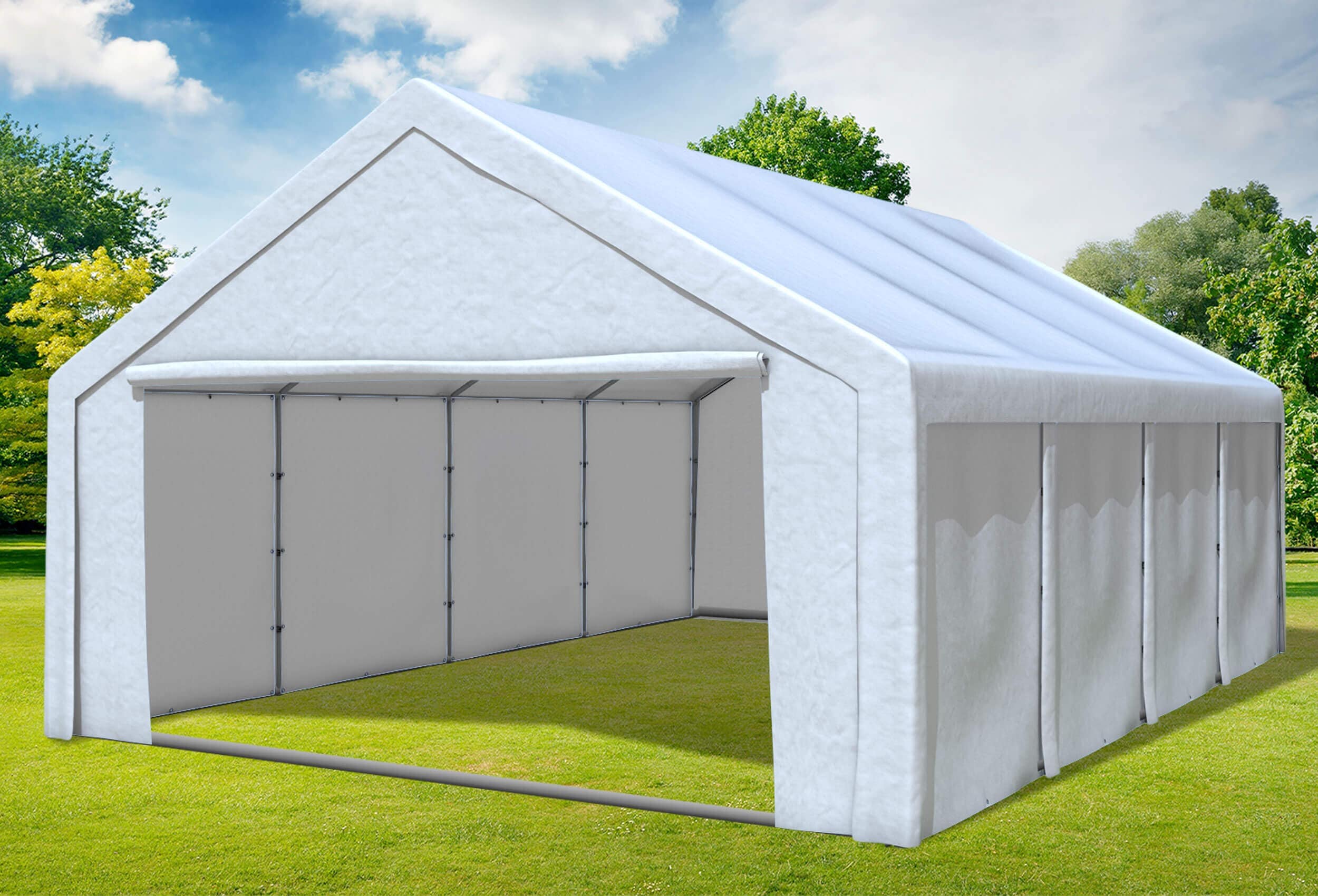 5x8 m Partyzelt, PE weiß
